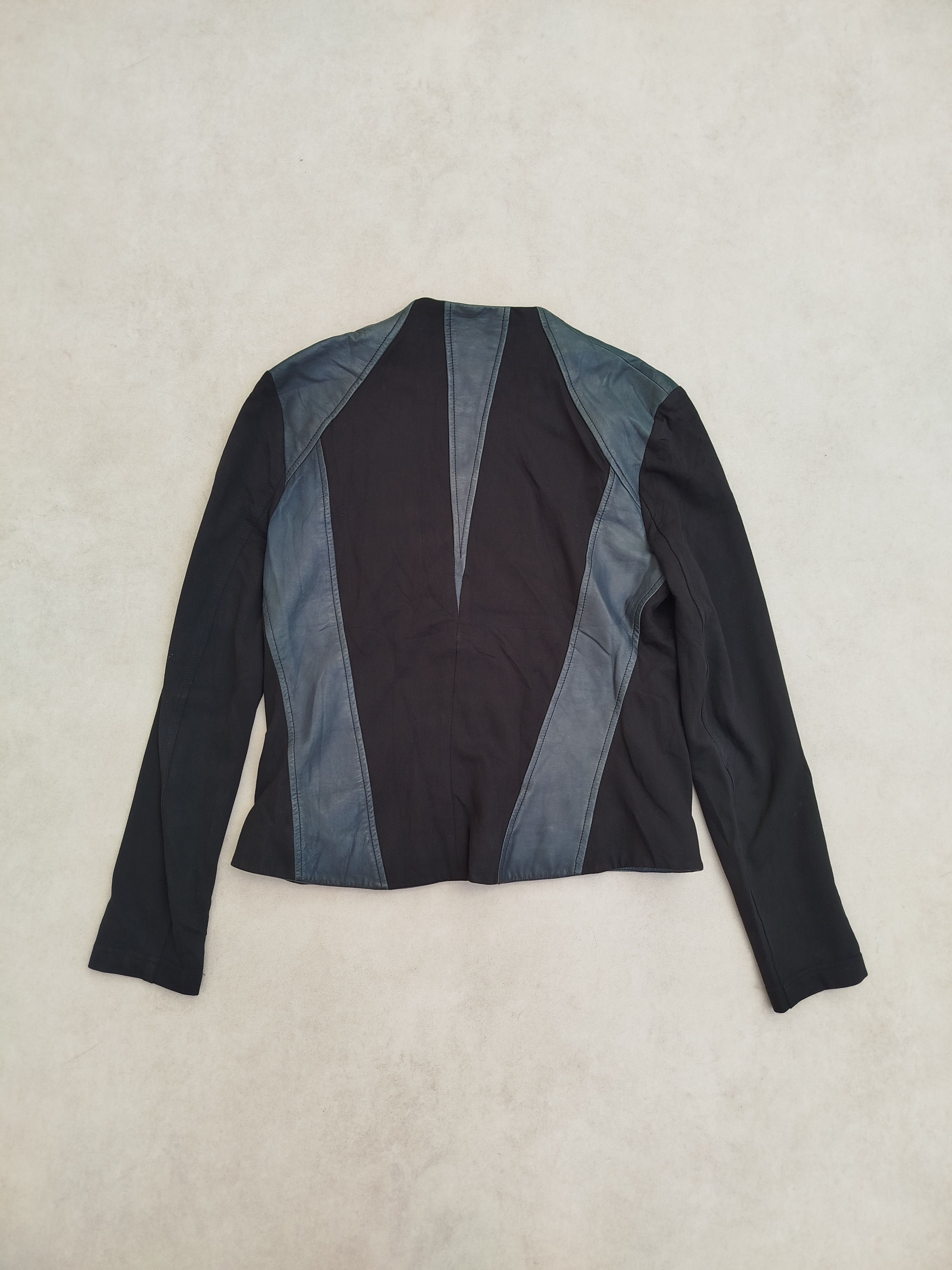 Helmut Lang Helmut Lang Side Zip Lamb Leather Black Motorcycle Jacket Size L / US 10 / IT 46 - 4 Thumbnail