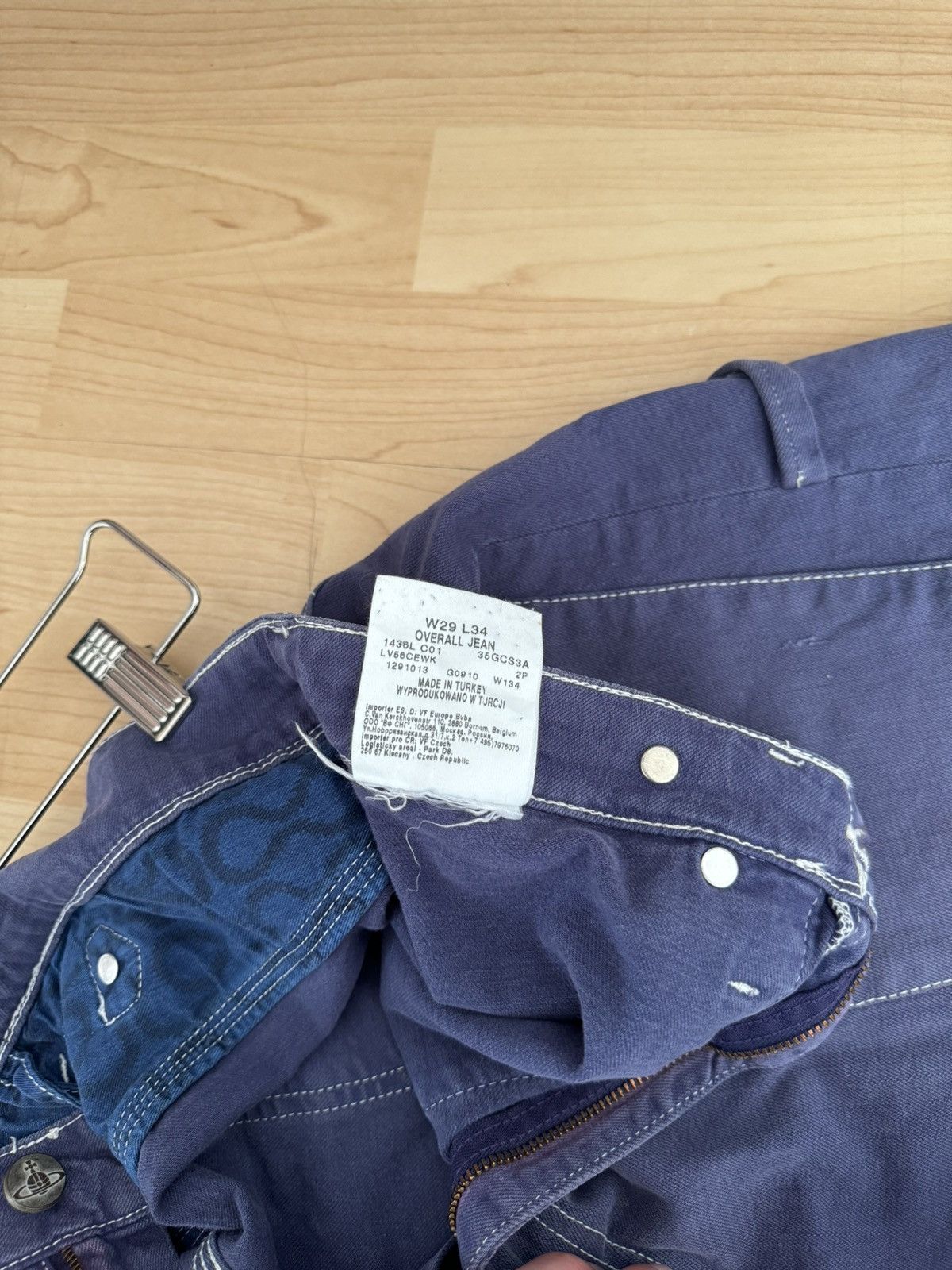 Lee × Vivienne Westwood Vivienne Westwood x Lee Damaged Denim Size US 31 - 8 Thumbnail