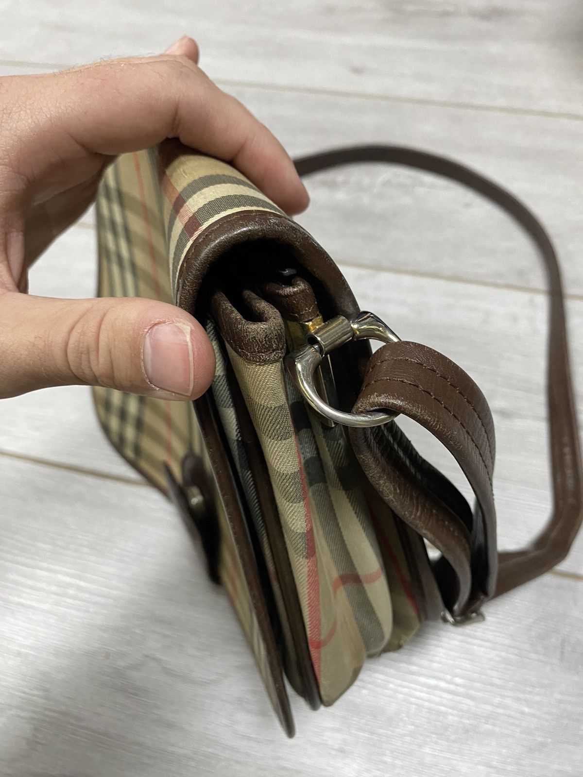 Burberry Burberrys vintage Nova Check shoulder bag cross body Size ONE SIZE - 11 Thumbnail