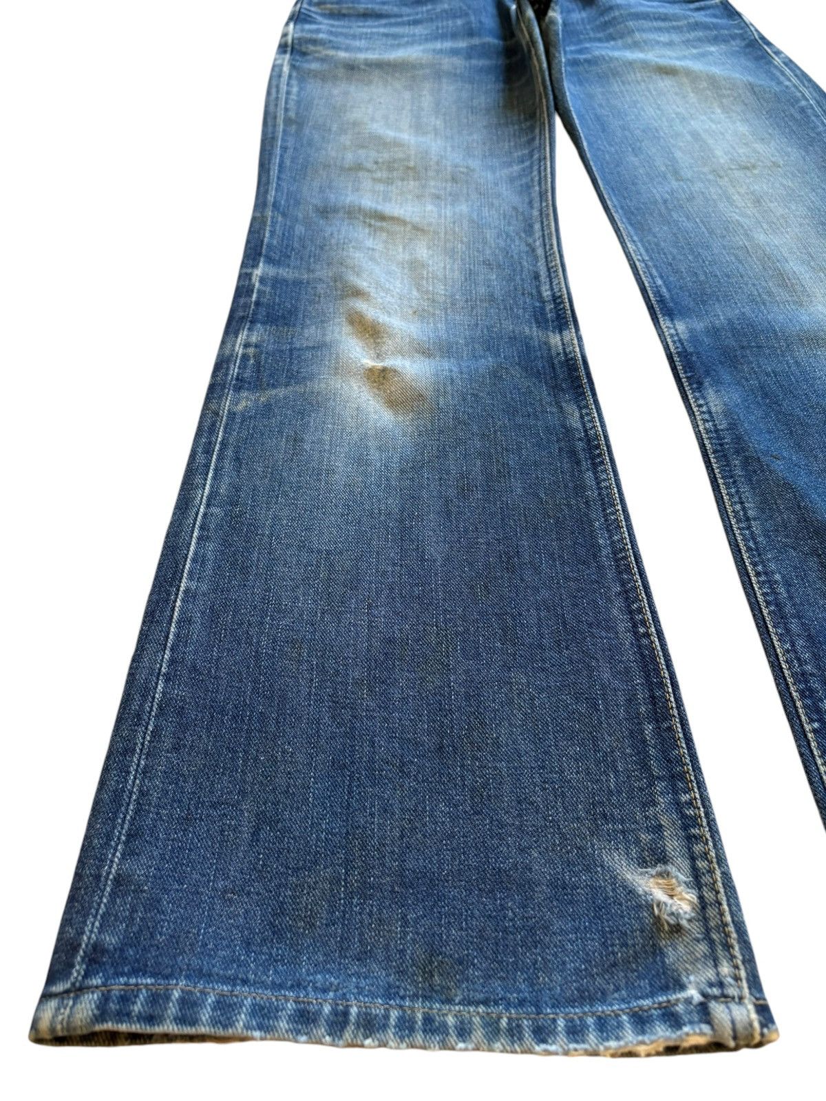 Japanese Brand × Lee Vintage Japanese Miss Lee Mud Wash Bootcut Jeans Size 29" - 6 Thumbnail