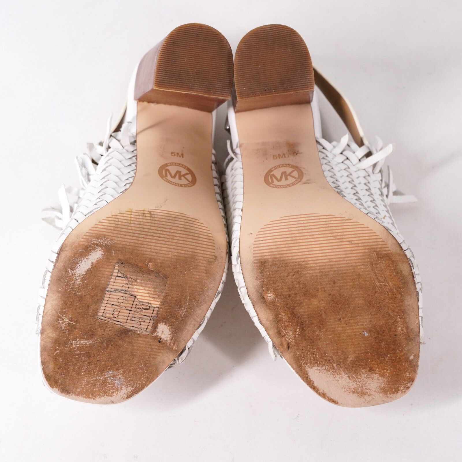 Michael Kors Michael Kors Woven Leather Shoes High Heels Pumps Women's 5M Size US 5 / IT 35 - 9 Thumbnail