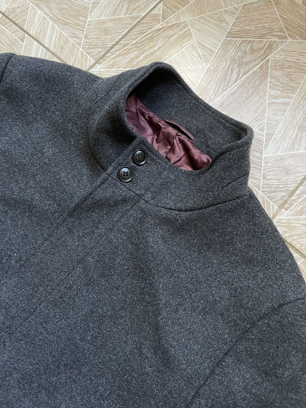 Gianni Feraud Luxury Italy Designer Gianni Feraud Wool Coat Jacket XXL Size US XXL / EU 58 / 5 - 2 Thumbnail