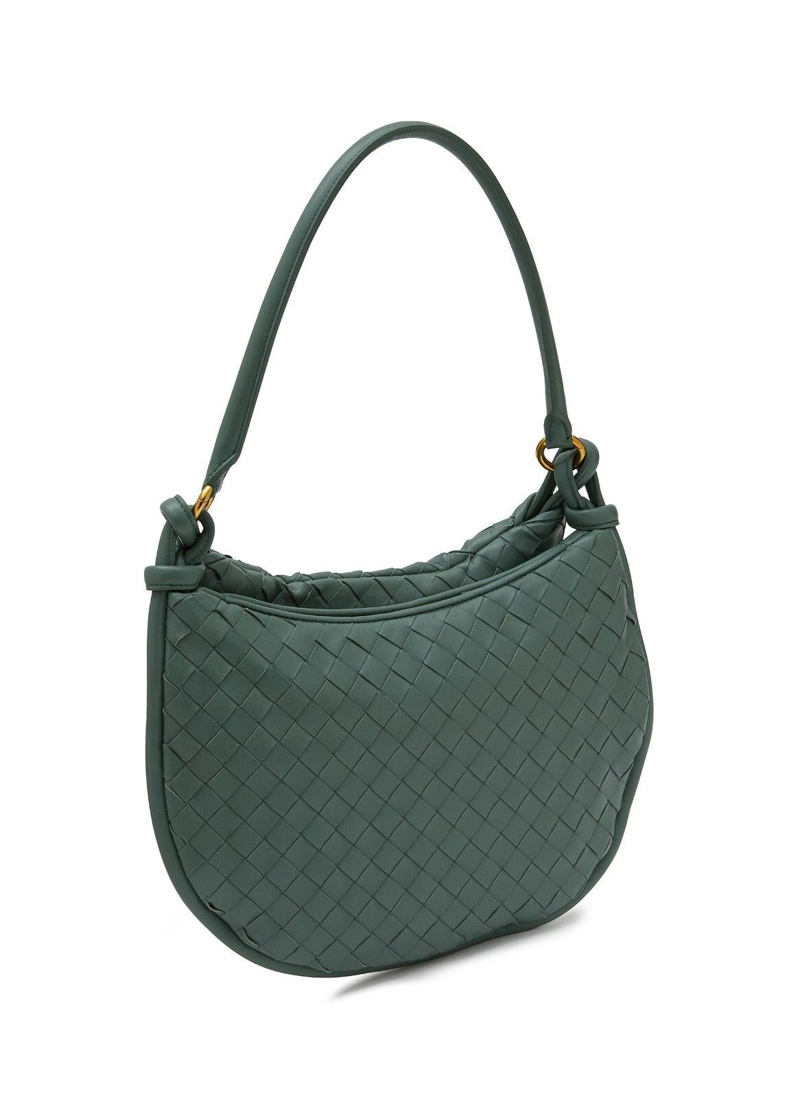 Bottega Veneta BV Gemelli Medium Emerald Leather Shoulder Bag Size ONE SIZE - 2 Thumbnail