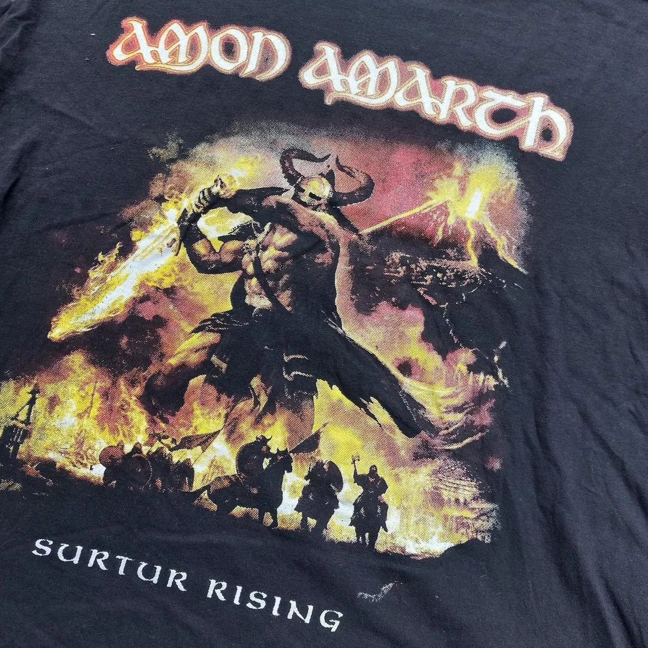 Vintage Amon Amarth Tshirt Surturn Rising Metal Band Tee XL Size US XL / EU 56 / 4 - 3 Thumbnail