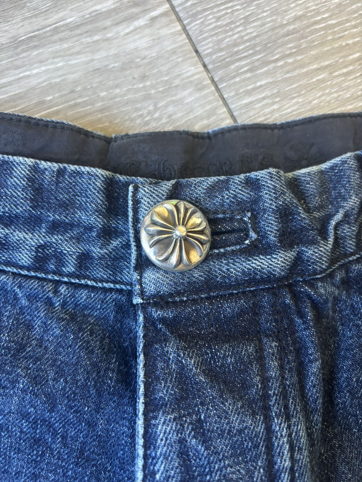 Chrome Hearts Chrome Hearts Blue Turbo Carpenters Size US 32 / EU 48 - 19 Thumbnail