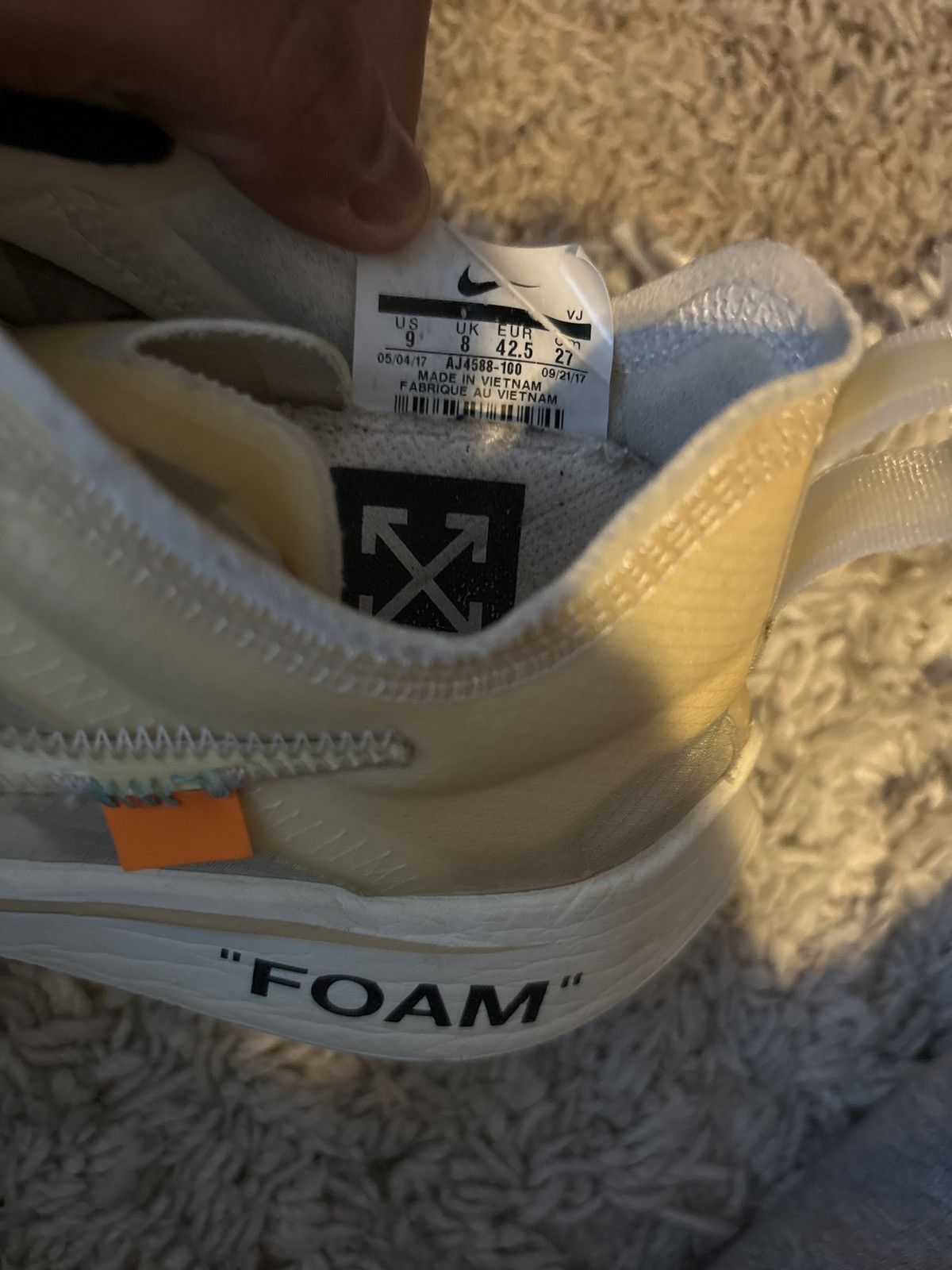 Nike × Off-White The 10 off white zoom fly Size US 9 / EU 42 - 6 Thumbnail