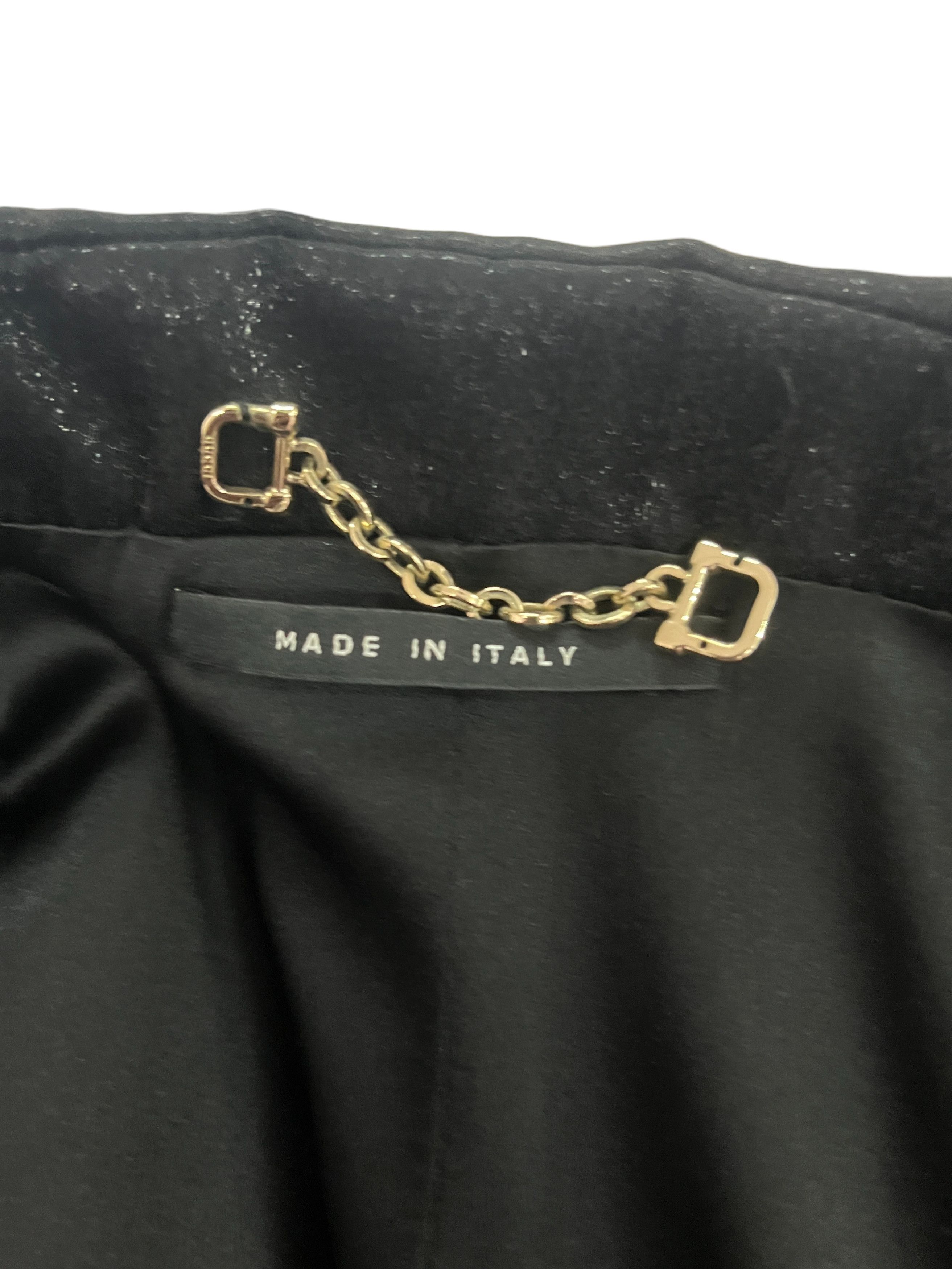 Gucci Gucci Black Glitter Blazer With Sharp Lapel Size S / US 4 / IT 40 - 3 Thumbnail