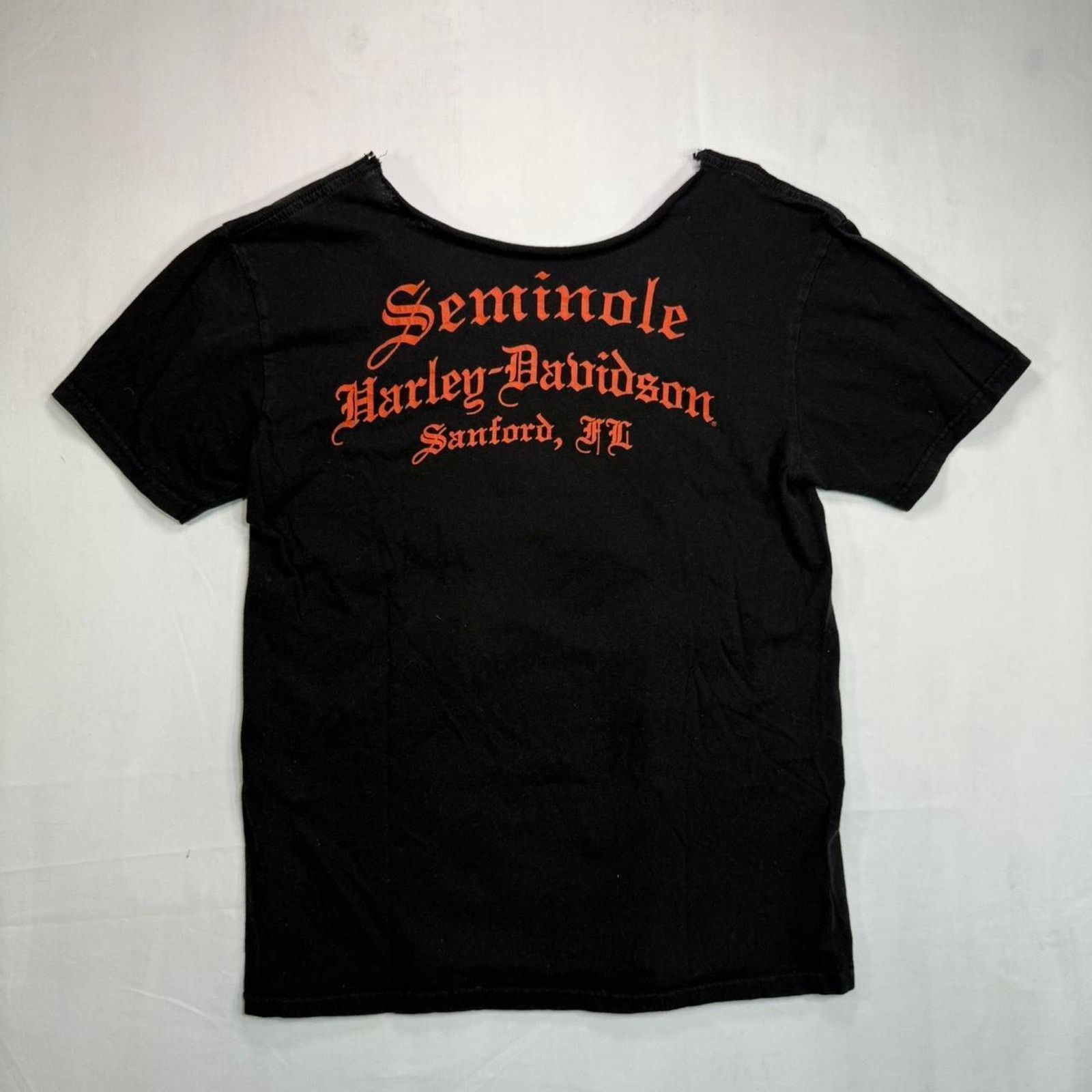 Harley Davidson Harley Davidson Black and Orange biker tee Size S / US 4 / IT 40 - 4 Thumbnail