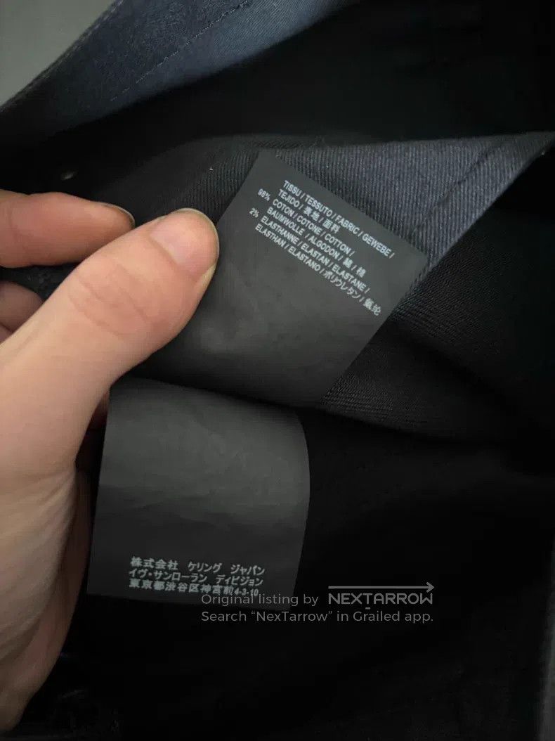 Saint Laurent Paris Saint Laurent Paris Black Slim Fit Denim Jeans Size US 31 - 6 Thumbnail