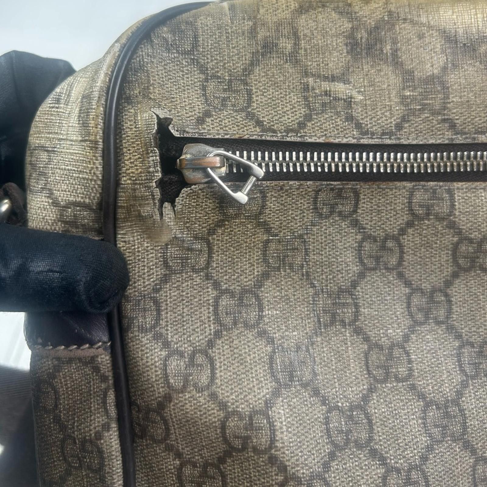 Gucci Gucci Vintage Beige Ebony Crossbody Bag and Drawstring Size ONE SIZE - 8 Thumbnail