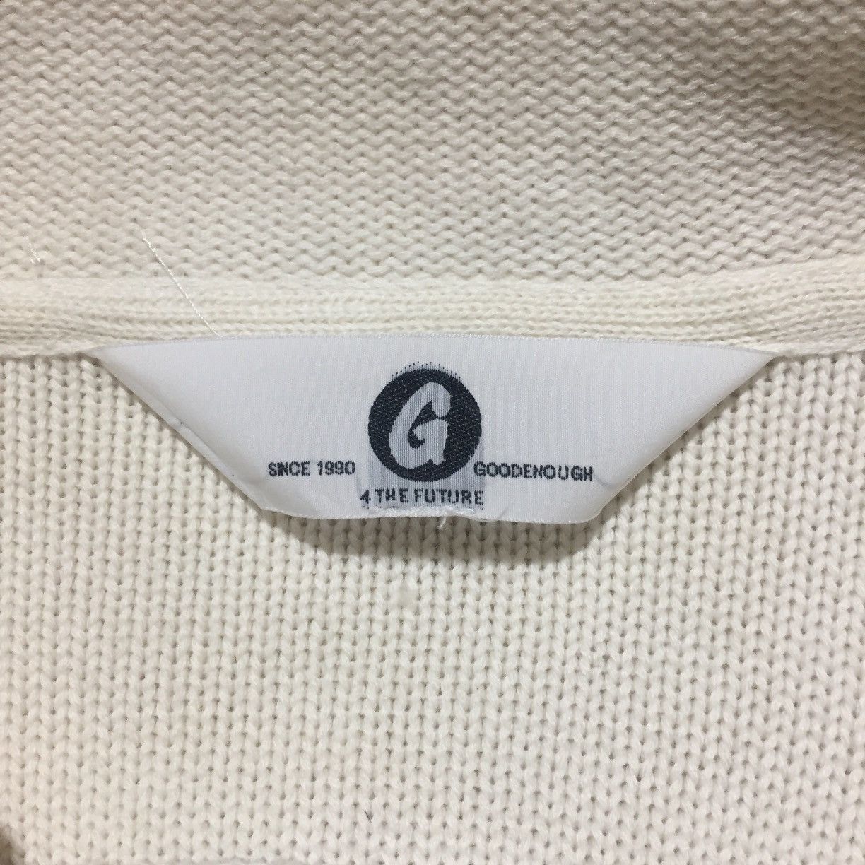 GOODENOUGH GOODENOUGH Cable Knit Sleeve Changeover Fisherman Knit Zip Size US M / EU 48-50 / 2 - 6 Thumbnail