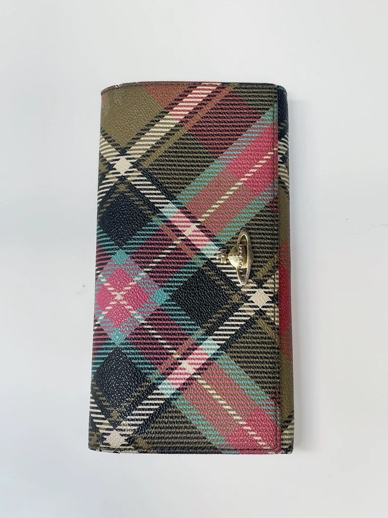 Vivienne Westwood Vivienne Westwood Plaid two-fold wallet 2504-Nextarrow Size ONE SIZE - 1 Thumbnail