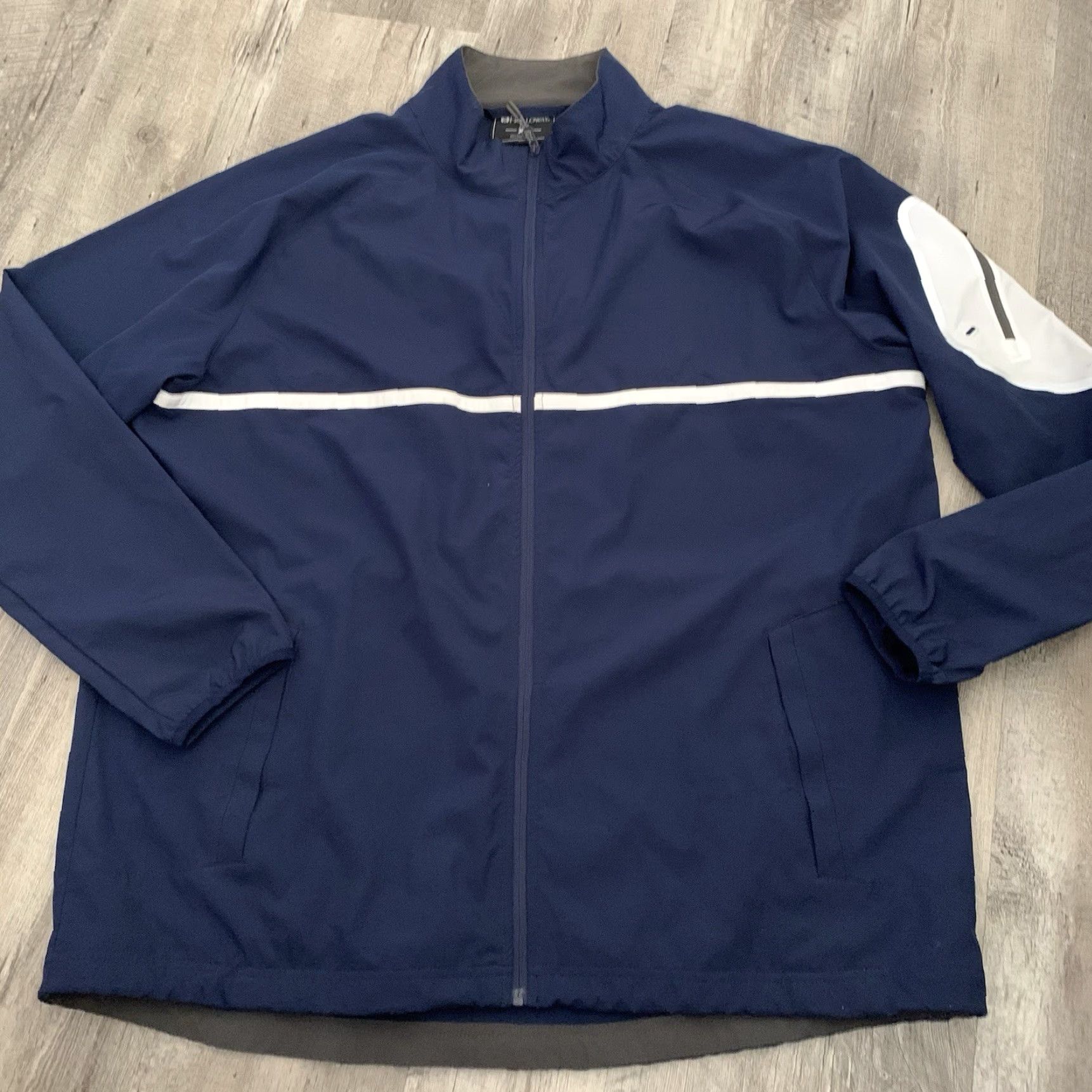 Holloway Holloway Weld Jacket 229543 Mens XL Long Sleeve Navy Blue Light Windbreaker Zip Pockets Lightweight Regular Fit Golf Outdoor Sports Size US XL / EU 56 / 4 - 8 Thumbnail