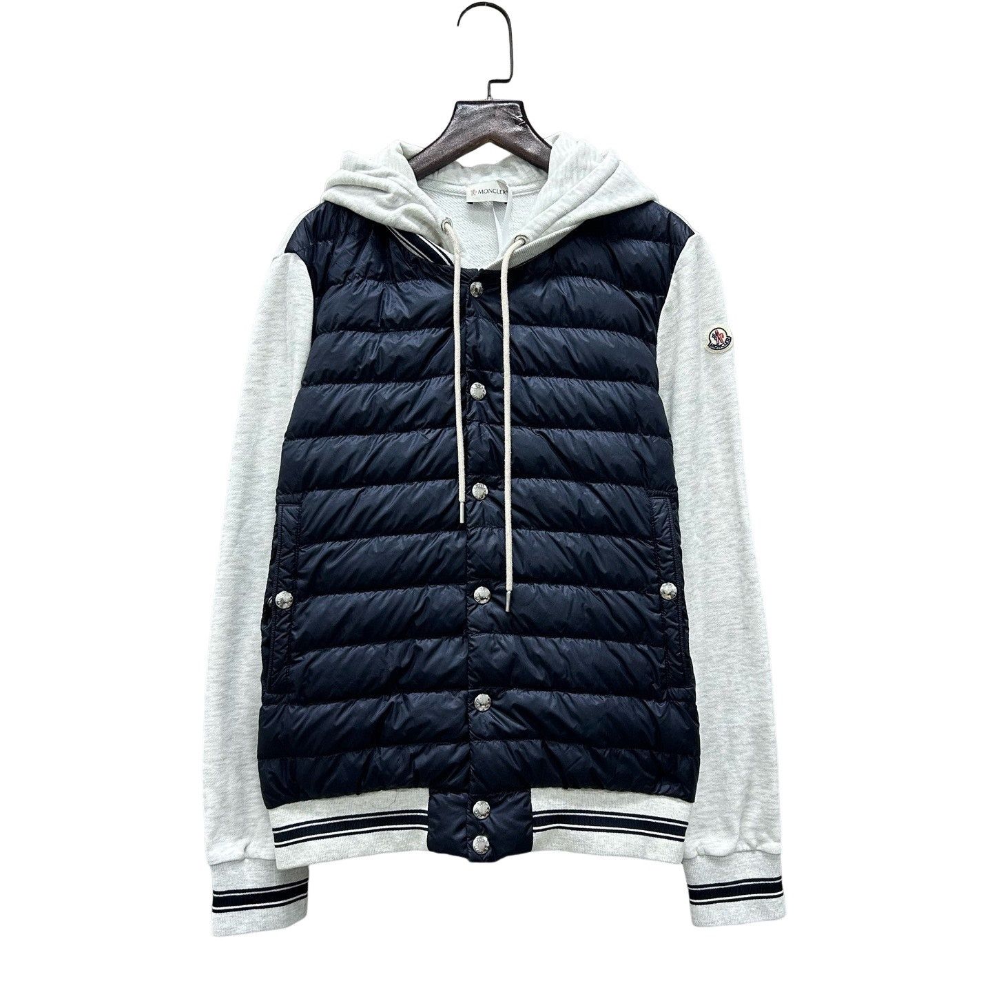 Moncler Moncler Quilted Hybrid Hoodie Size M Size US M / EU 48-50 / 2 - 1 Thumbnail