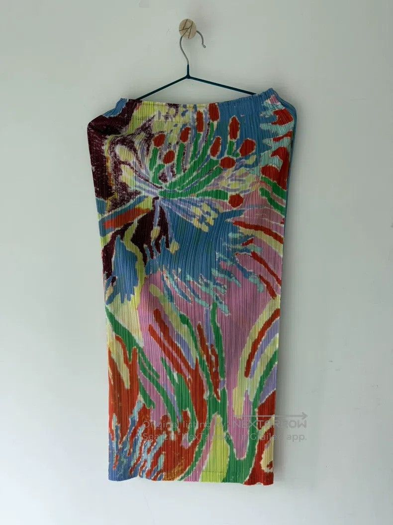 Issey Miyake Issey Miyake size:5 Frost Pattern Midi Skirt Size 22" - 2 Thumbnail