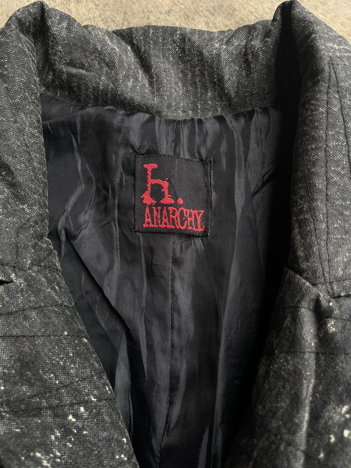 KMRii H.ANARCHY JAPANESE GOTHIC BLAZER STITCHING POEM PUNK STYLE Size US M / EU 48-50 / 2 - 11 Thumbnail