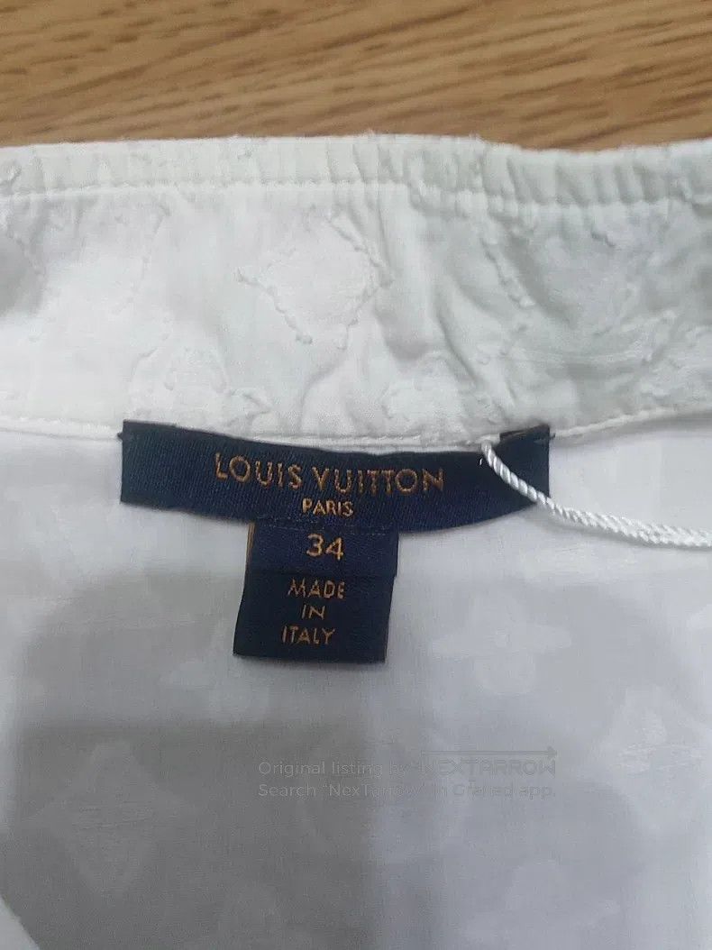 Louis Vuitton Louis Vuitton White short sleeve shirt Size XXS / US 00 / IT 34 - 3 Thumbnail