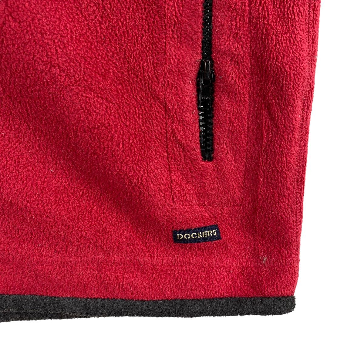 Dockers DOCKERS USA Full Zipper Outdoor Red Vest Fleece Sweatshirt Size US L / EU 52-54 / 3 - 3 Thumbnail