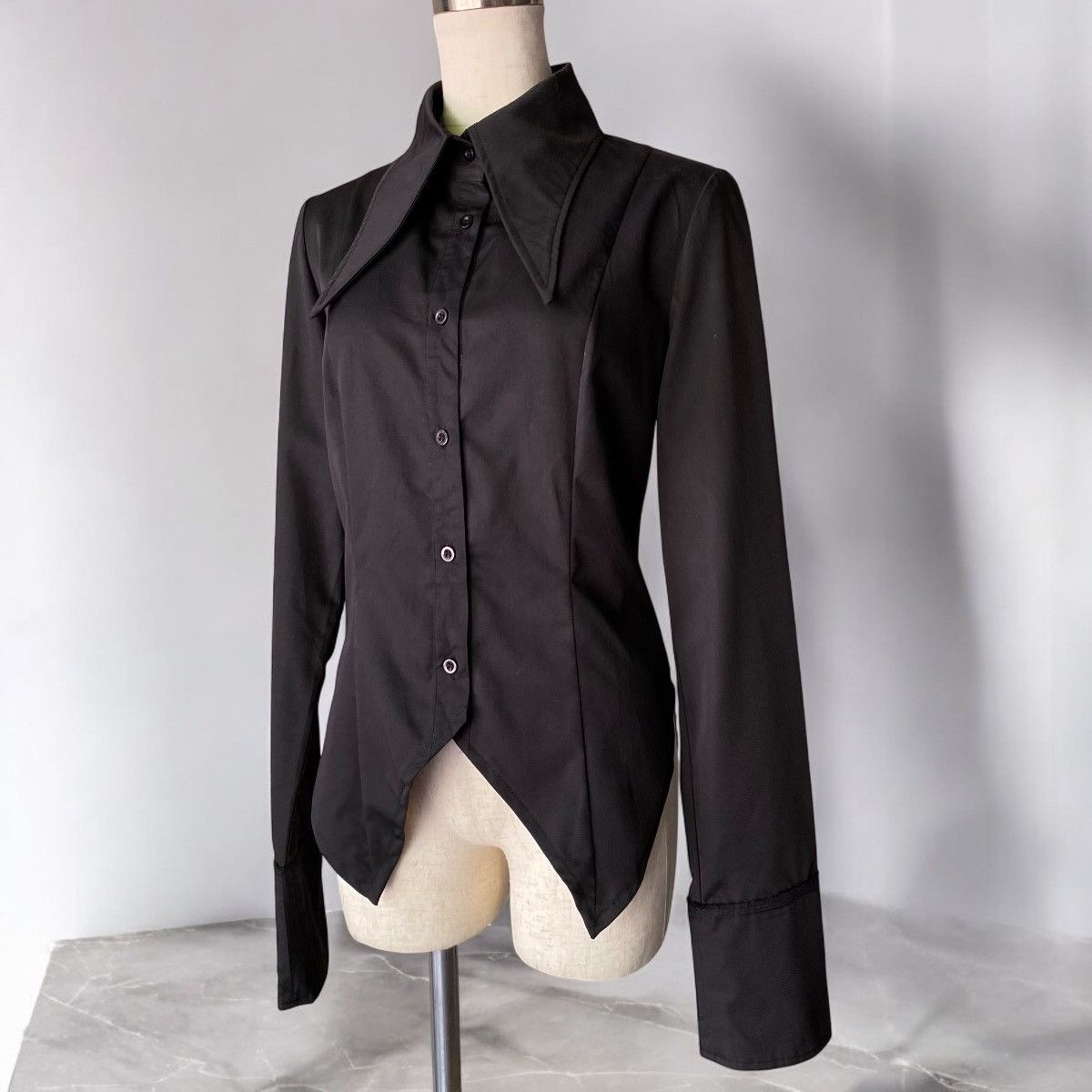 Japanese Brand Blood Storm CLUB BODY Y2K Punk LINE Black Shirt Size M / US 6-8 / IT 42-44 - 3 Thumbnail