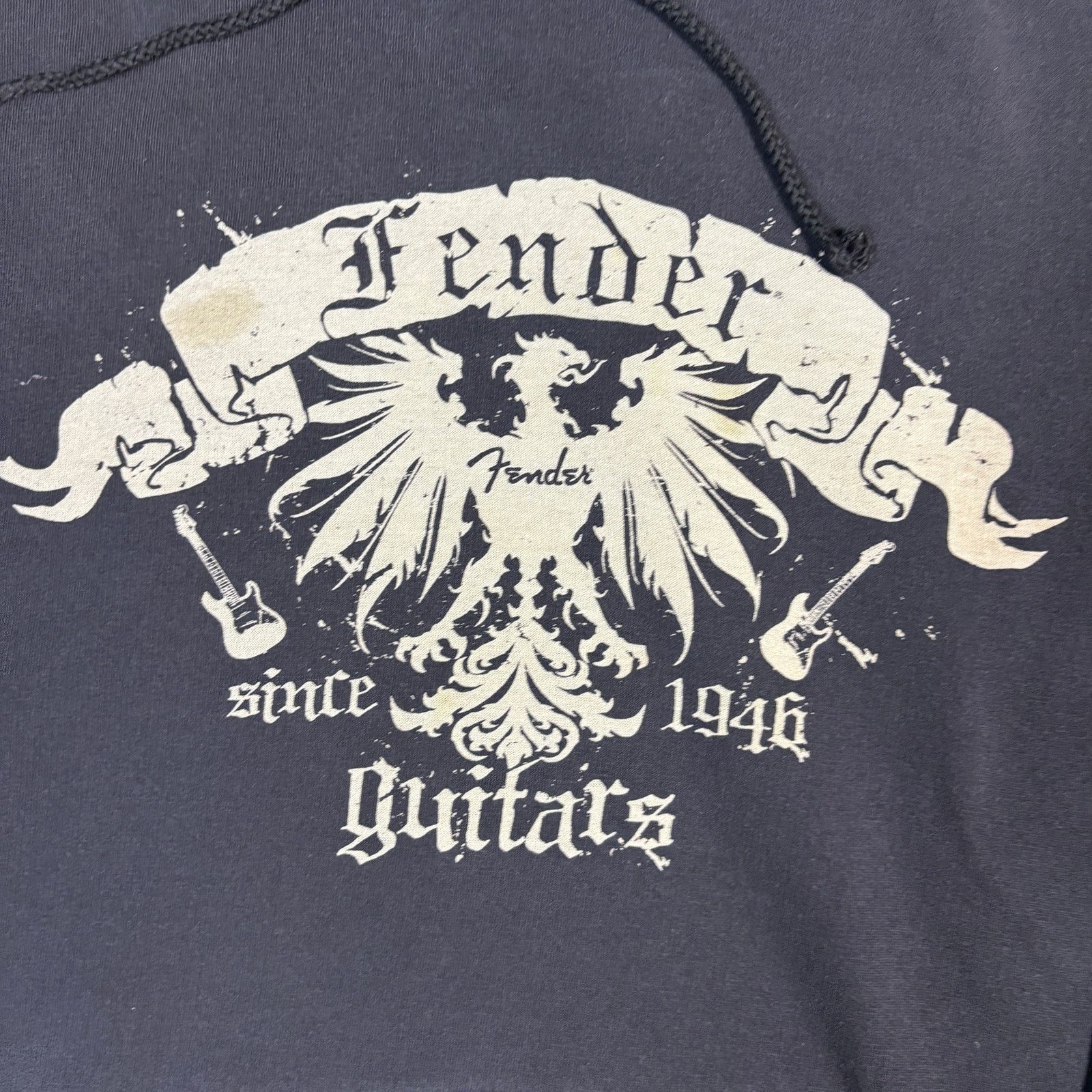 Fender Vintage y2k 2000s Fender Guitars Hoodie Large affliction Size US L / EU 52-54 / 3 - 3 Thumbnail