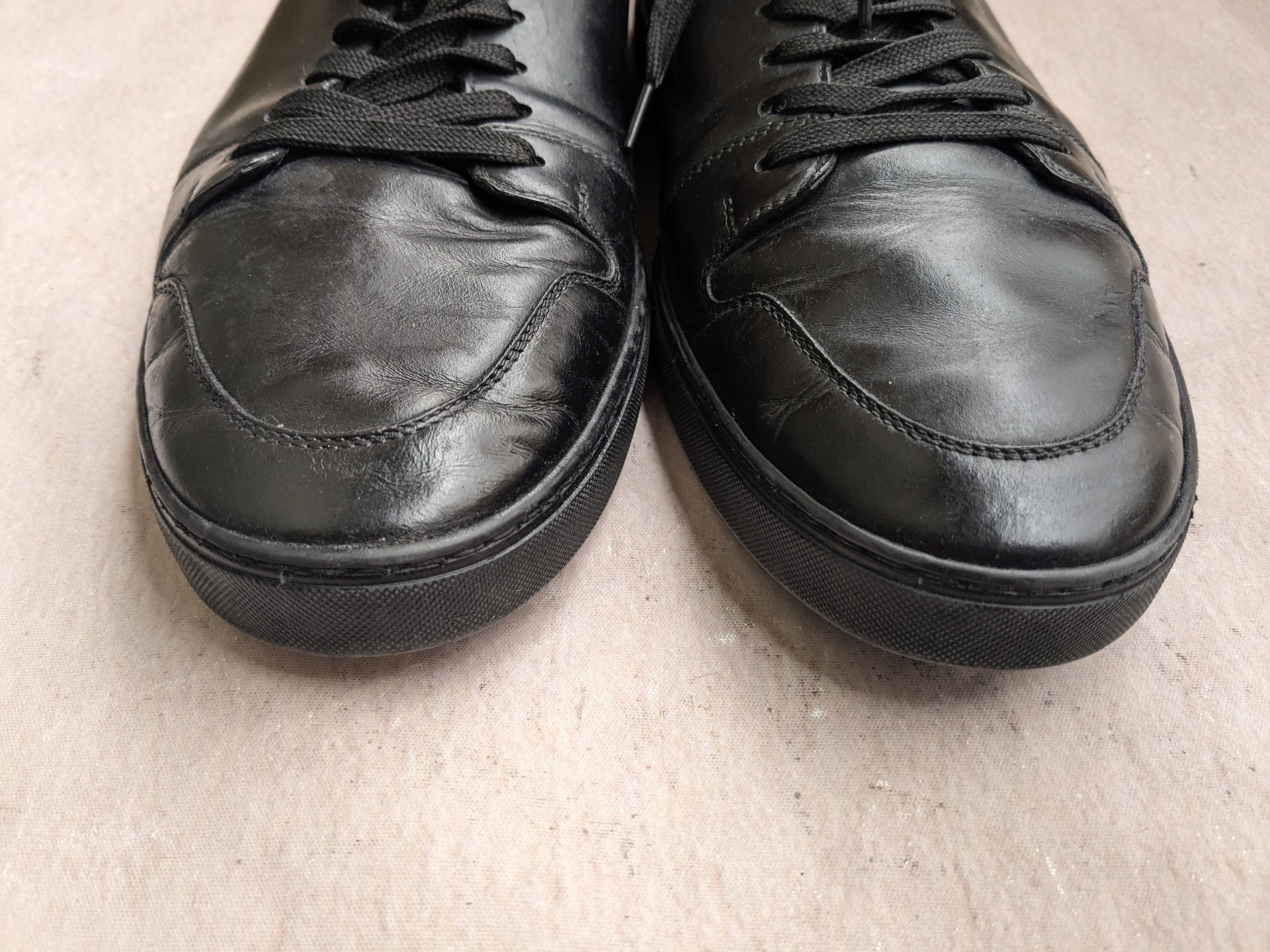 Louis Vuitton Louis Vuitton Damier Monogram Sneakers Black 10 Leather Low Size US 10 / EU 43 - 3 Thumbnail