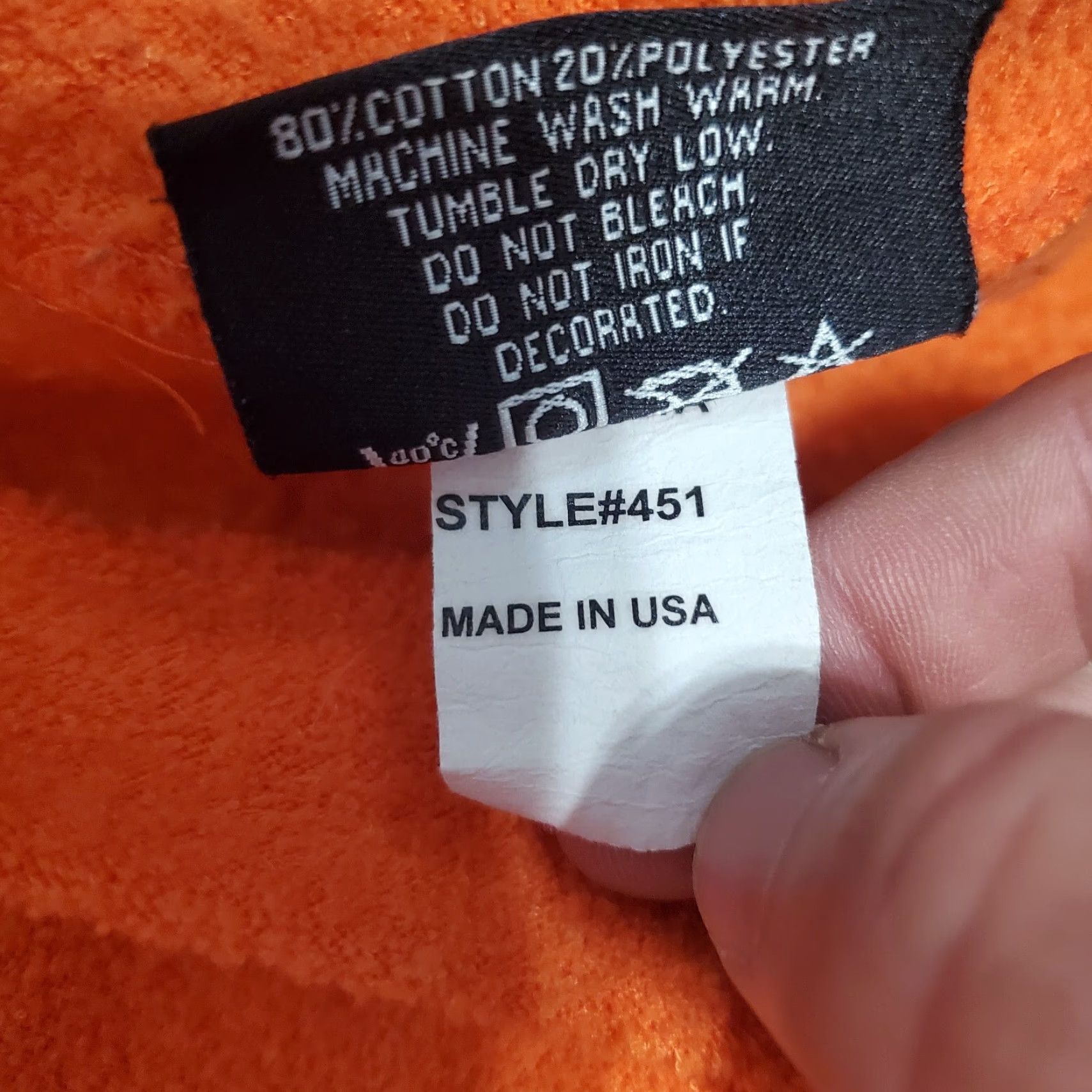 Vintage VINTAGE Helen Georgia Sweatshirt Orange Sz Med Embroidered 90s USA Made Size US M / EU 48-50 / 2 - 7 Thumbnail