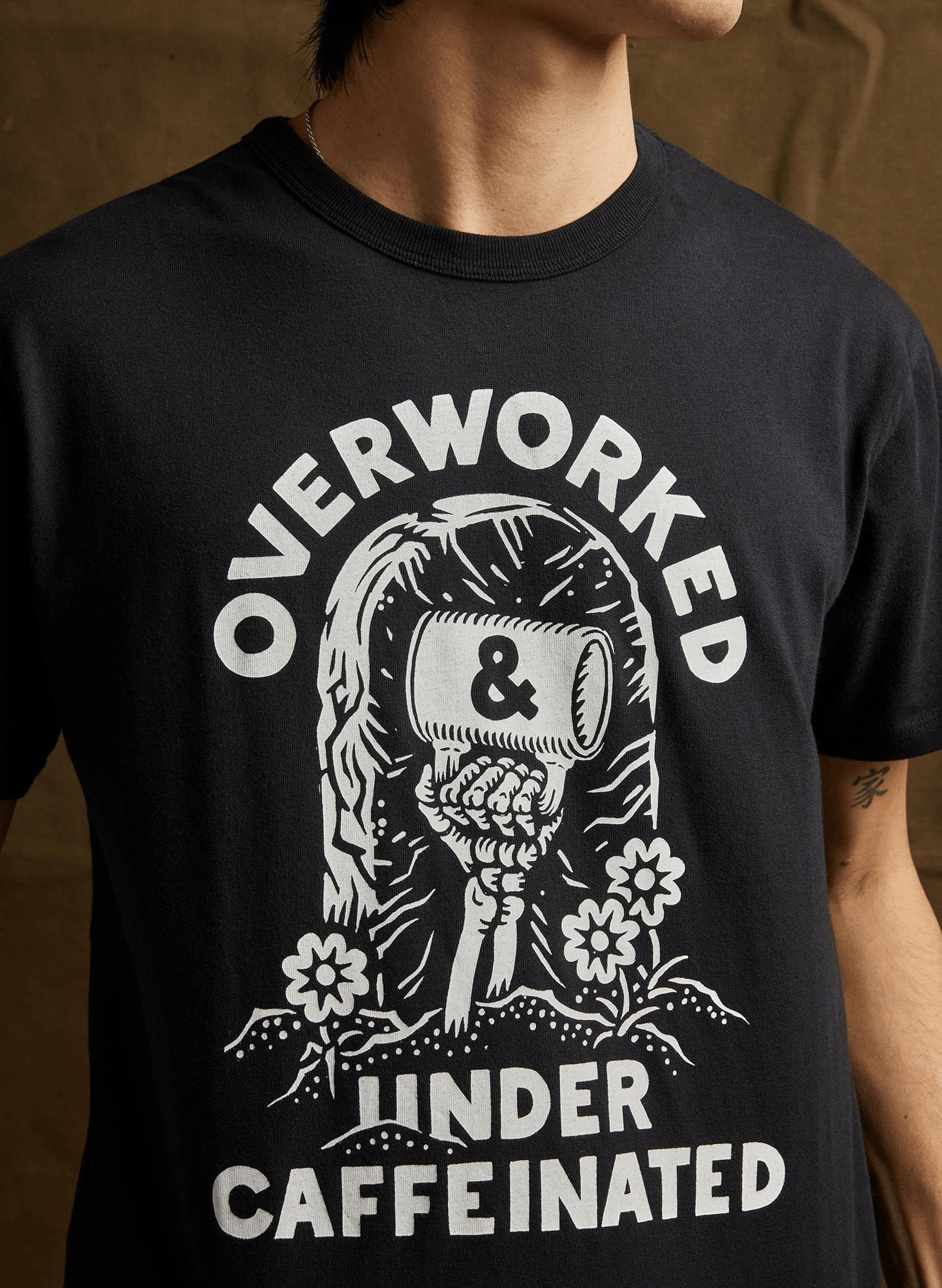 Designer × Vintage Over Worked Under Caffeinated T-Shirt Size US M / EU 48-50 / 2 - 1 Thumbnail