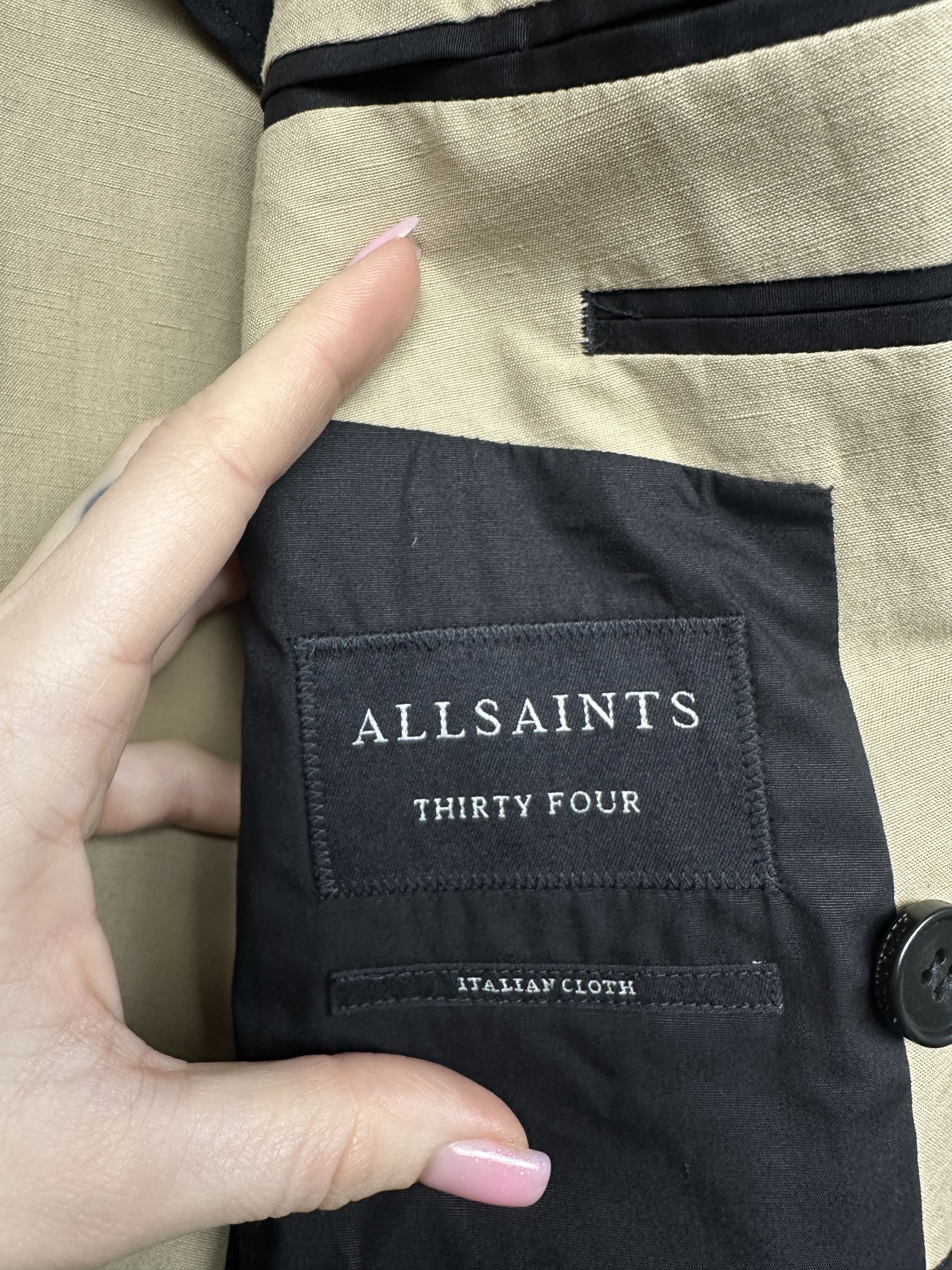 Allsaints Allsaints Mens Double Breasted Blazer Jacket Size US XS / EU 42 / 0 - 4 Thumbnail