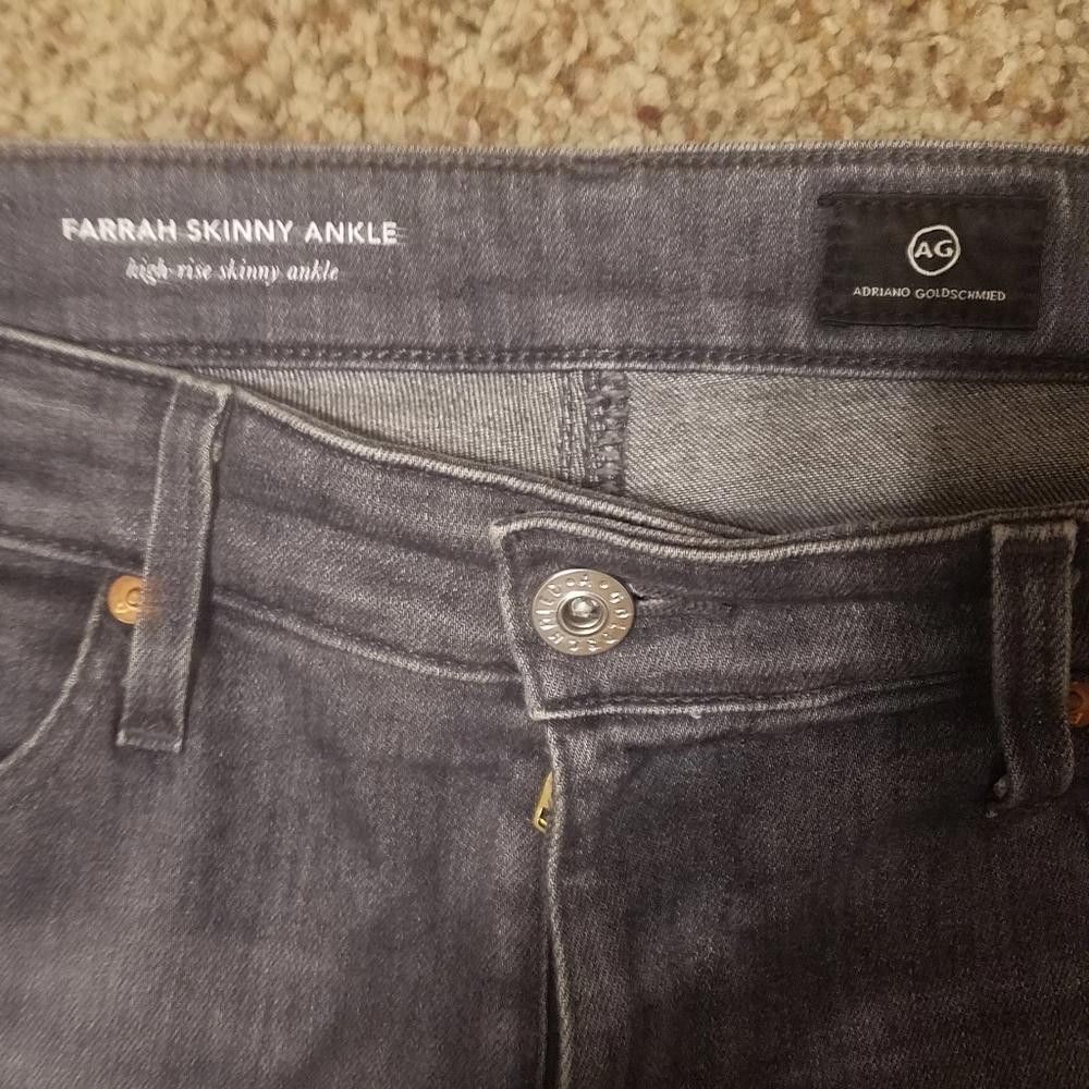 Designer Ag Adriano Goldschmied Farrah Skinny Ankle Jean's Size 27R Size 27" / US 4 / IT 40 - 4 Thumbnail