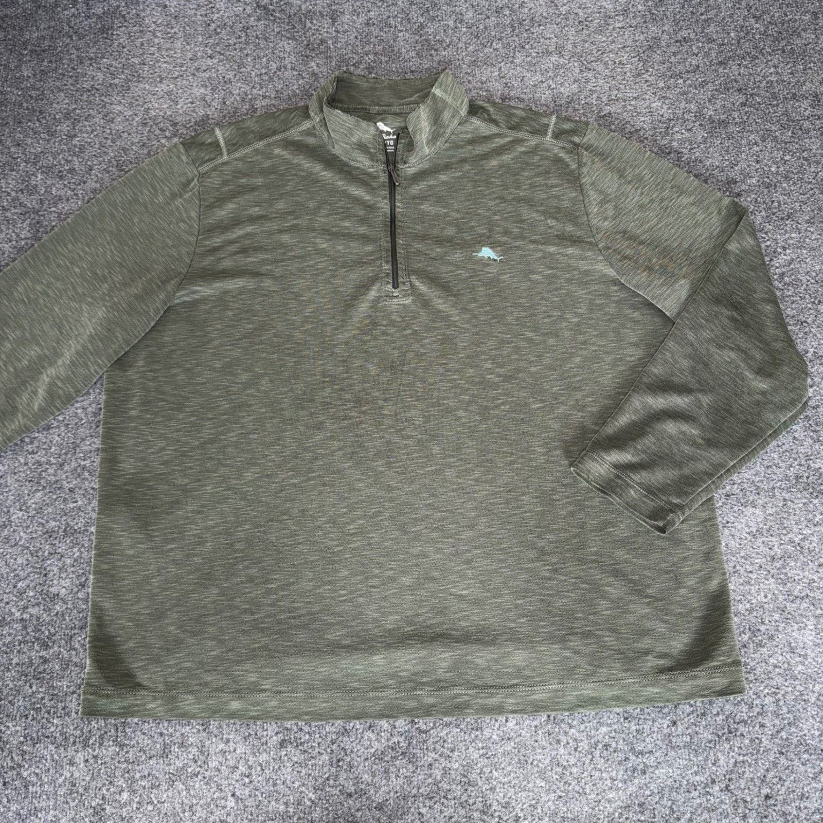 Tommy Bahama Tommy Bahama 1/4 Zip Pullover Mens XXL Green Modal Size US XXL / EU 58 / 5 - 1 Thumbnail