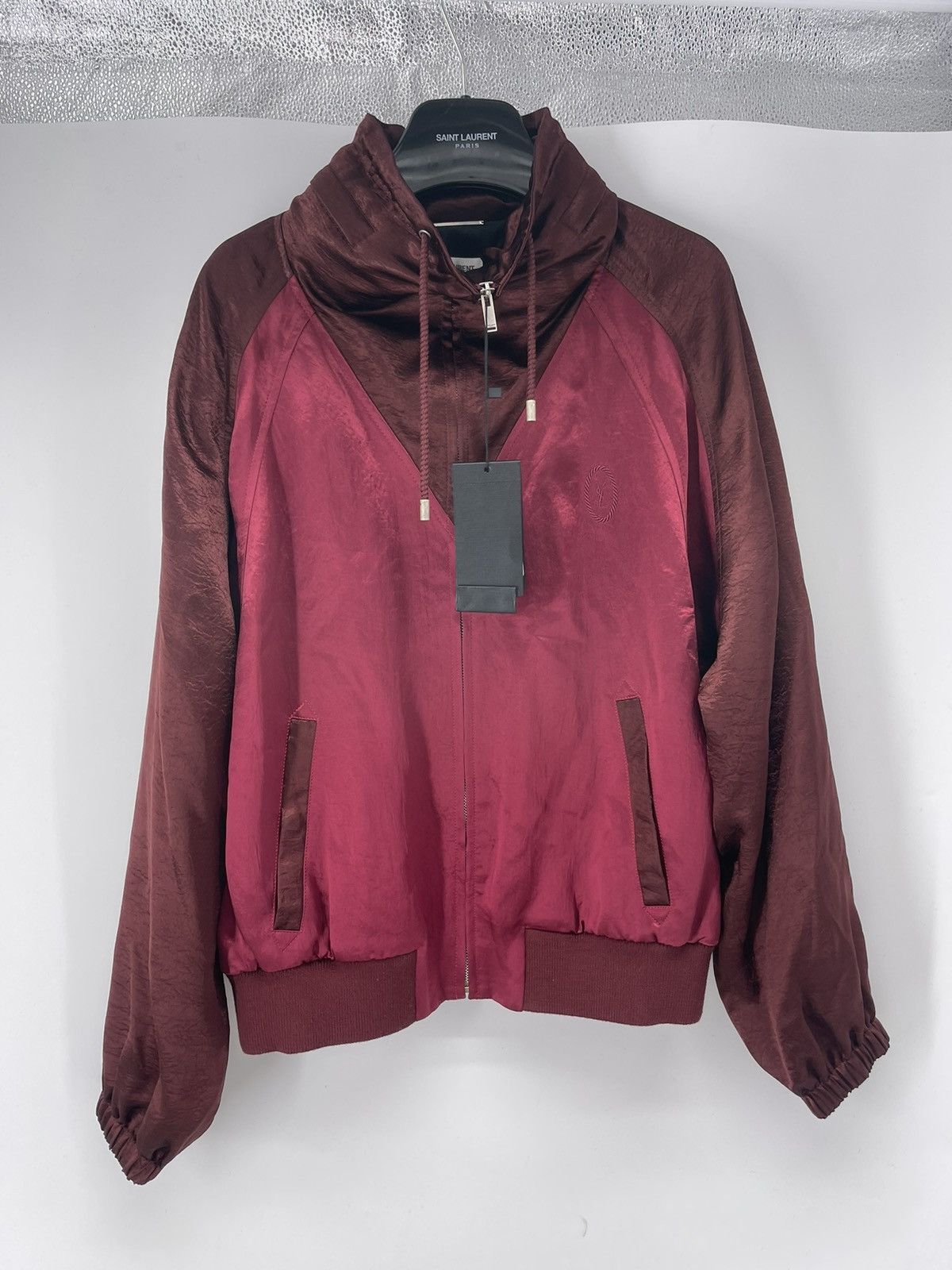 Saint Laurent Paris Saint Laurent Satin Zip Jacket Size 50 Size US M / EU 48-50 / 2 - 1 Thumbnail