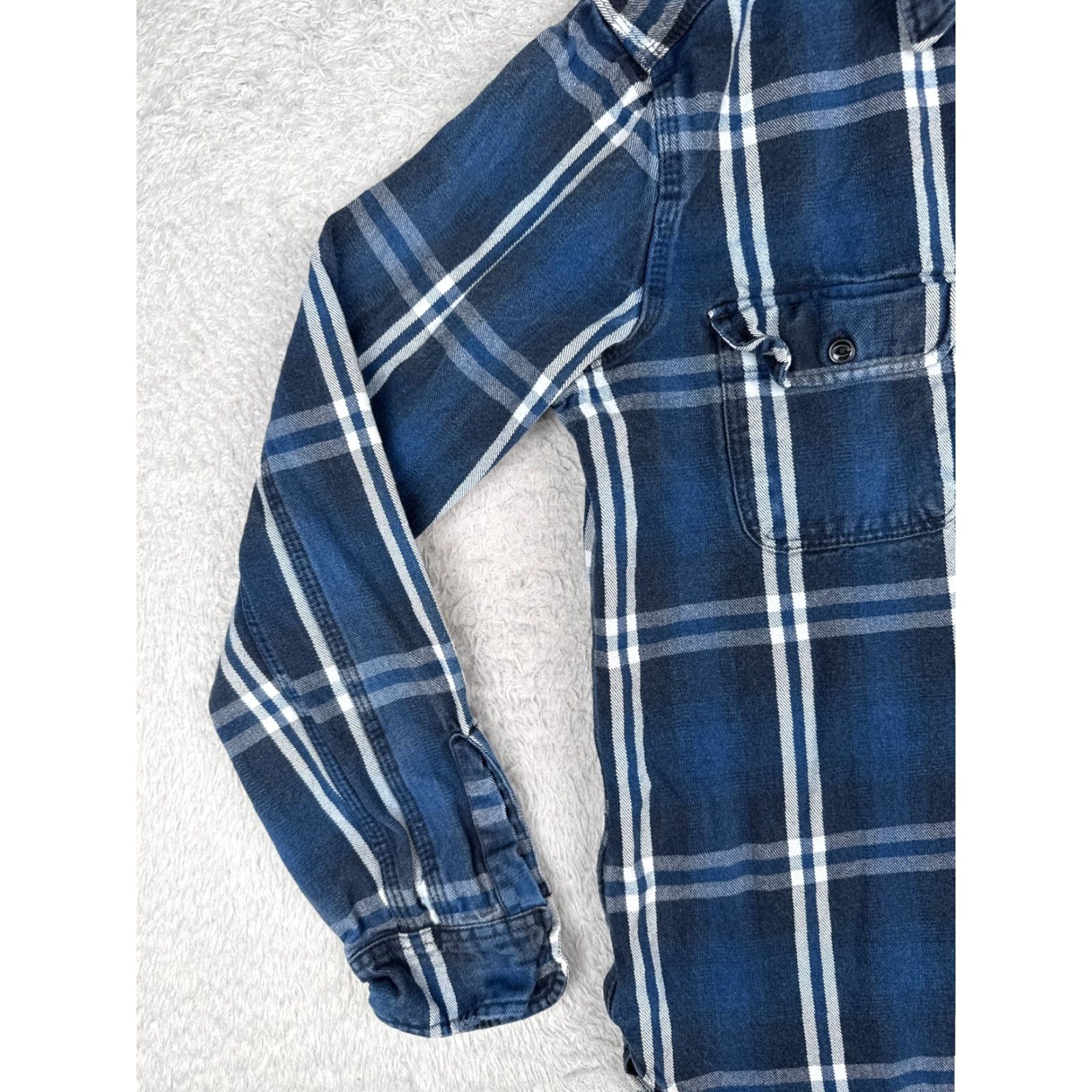 Orvis Orvis Shirt Mens Small Blue Plaid Flannel Button-Up Long Sleeve 100% Cotton Outdoor Size US S / EU 44-46 / 1 - 3 Thumbnail