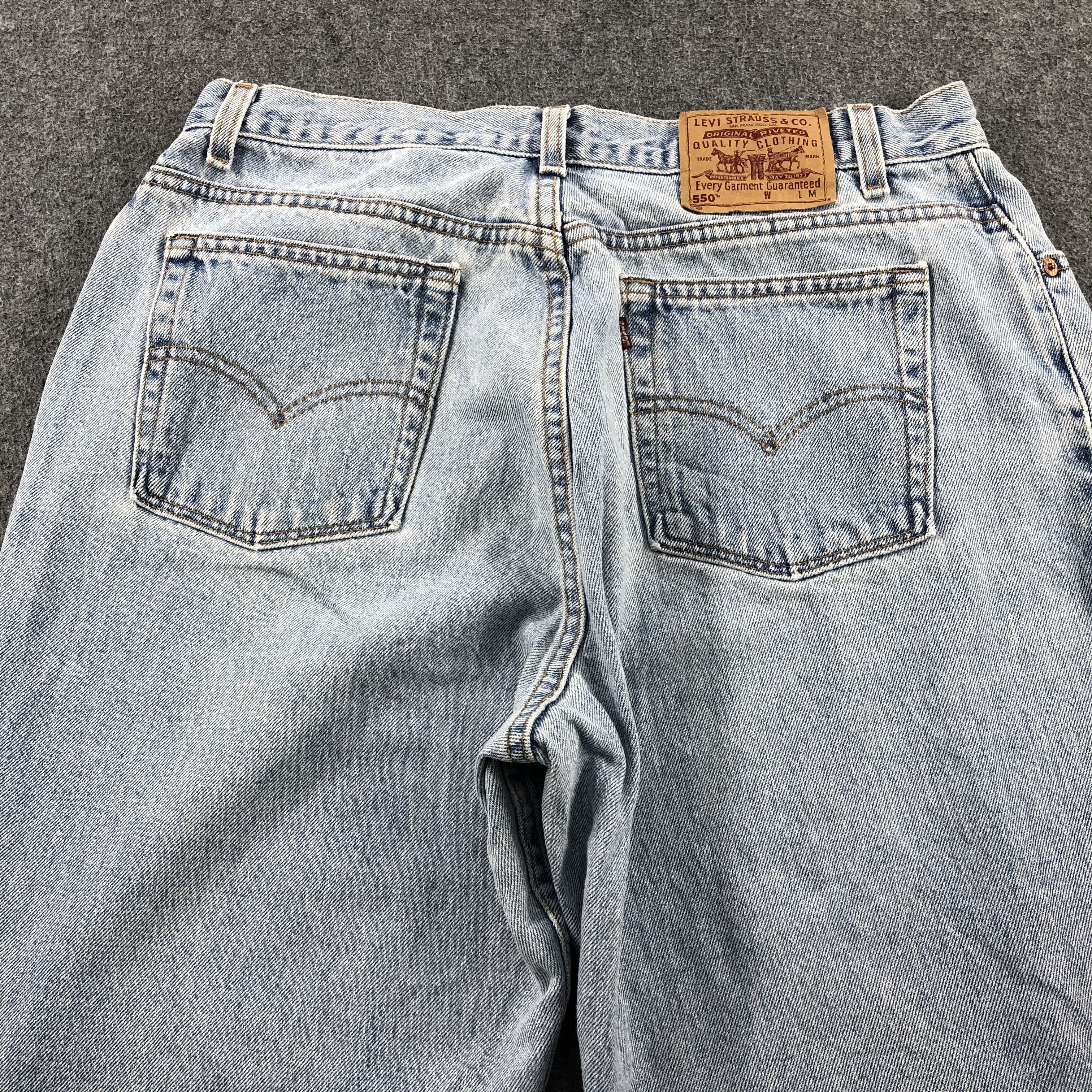 Levi's × Vintage 90s Vintage Light Wash Levis 550 Jeans-JM1798 Size US 34 / EU 50 - 3 Thumbnail