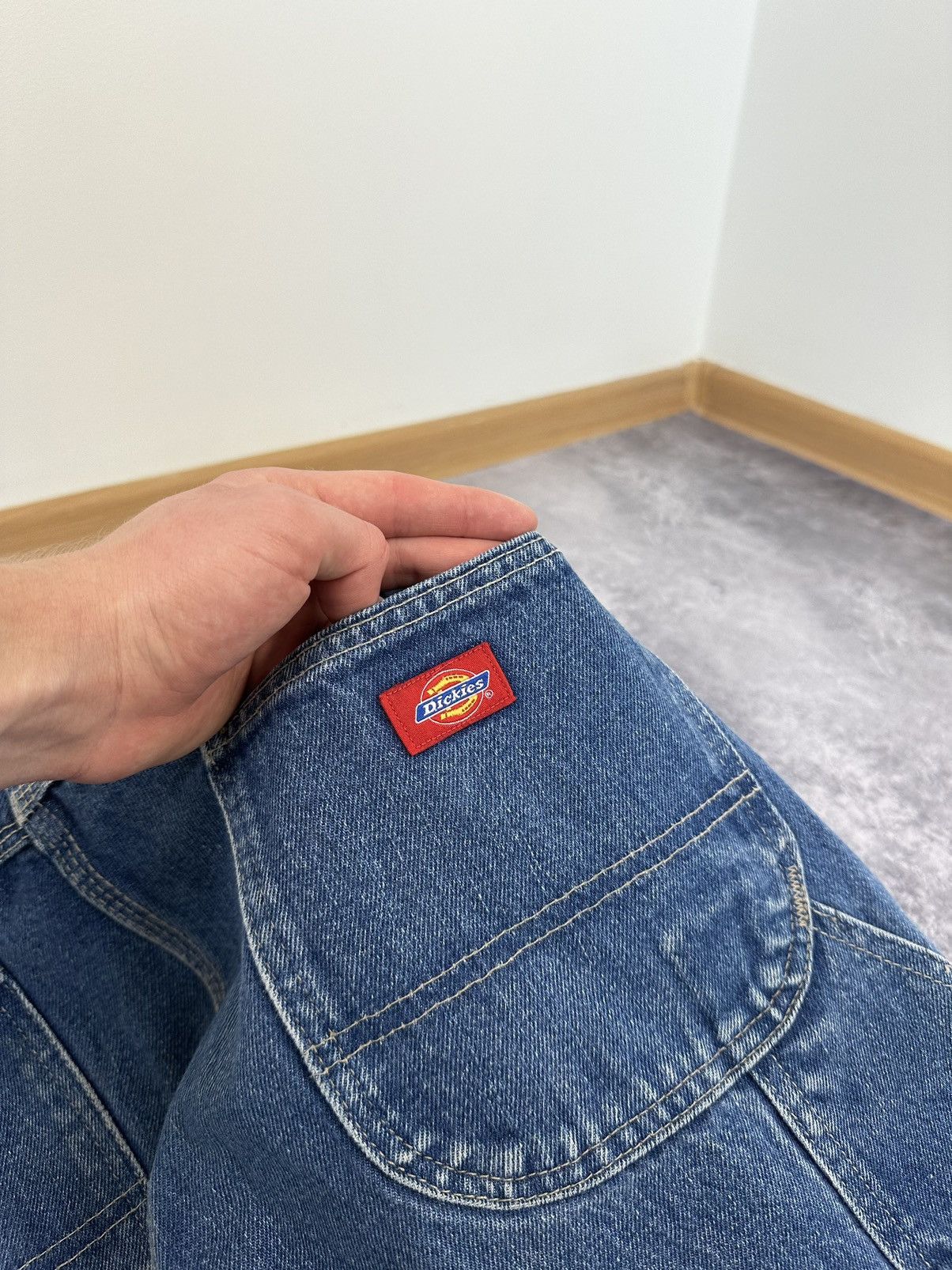 Dickies Vintage Dickies Stone Washed Denim Carpenter USA Work Pants Size US 36 / EU 52 - 7 Thumbnail