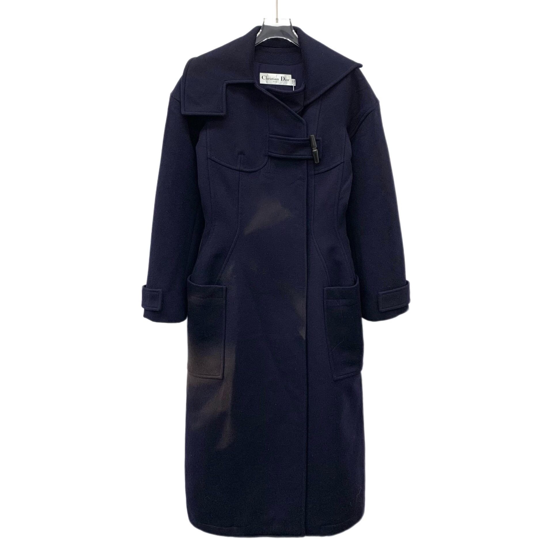 Dior Dior Wool Blue Coat S Women Size S / US 4 / IT 40 - 1 Thumbnail