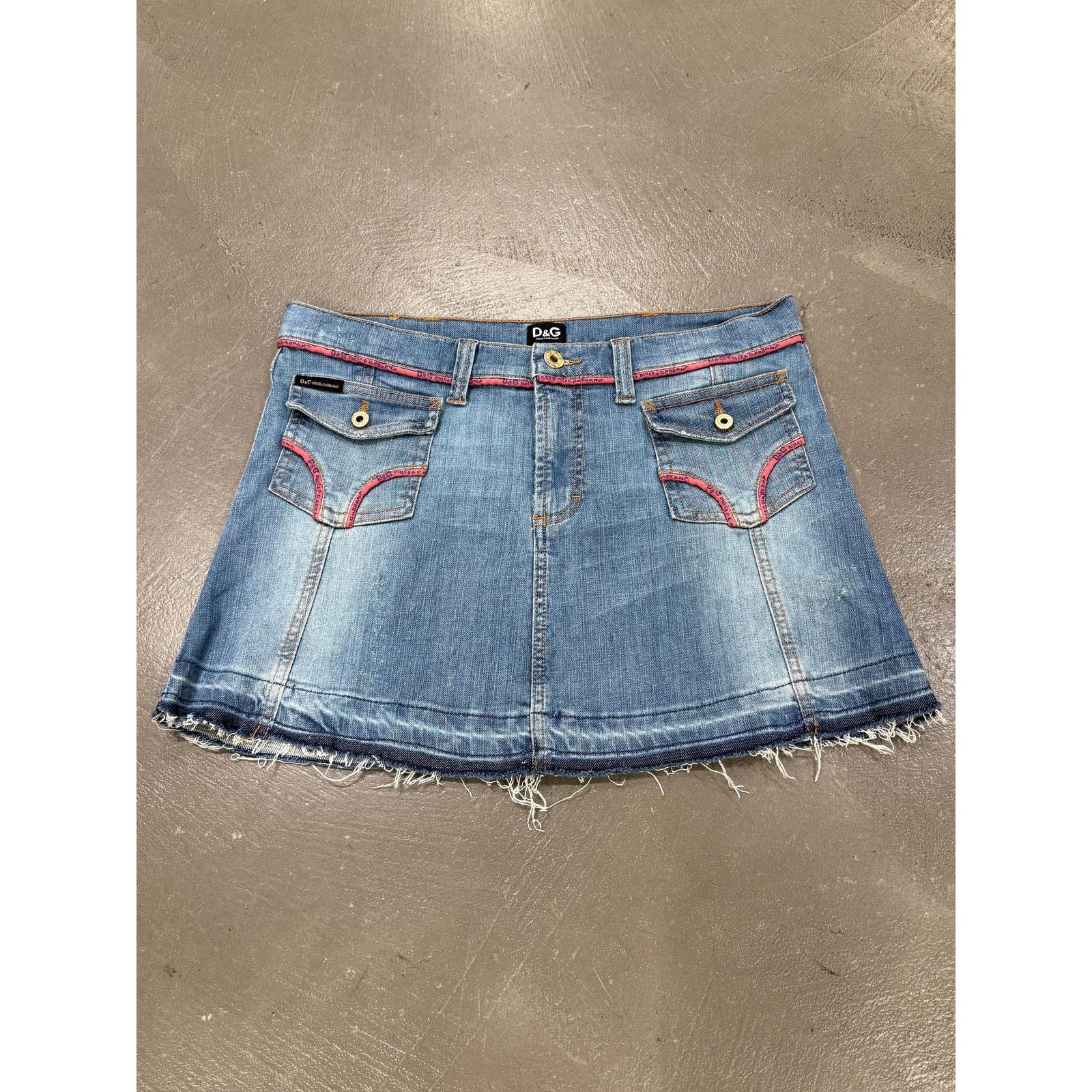 Dolce & Gabbana S/S 2005 Dolce & Gabbana mini denim skirt Size 30" / US 8 / IT 44 - 1 Thumbnail