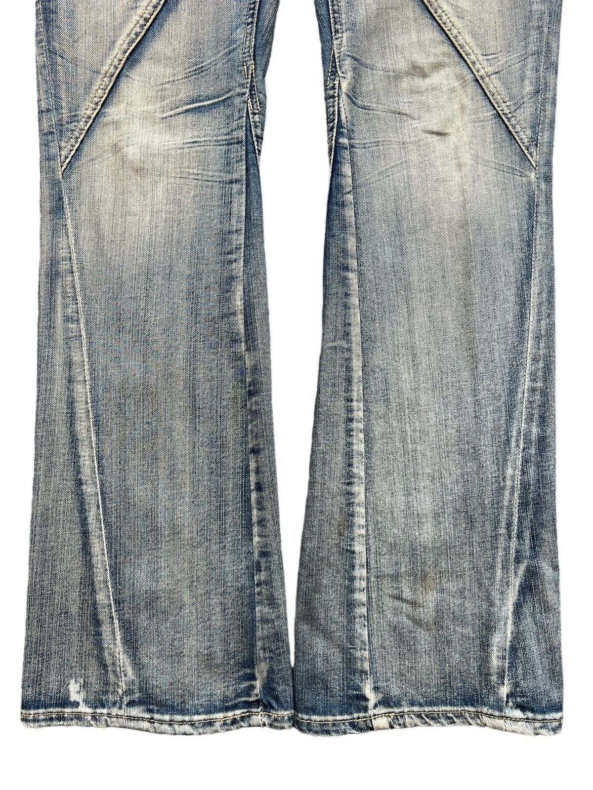 Michel Klein Flare💥 Japan Multipocket Distressed Rusty Flare Jeans 32x33 Size US 32 / EU 48 - 5 Thumbnail