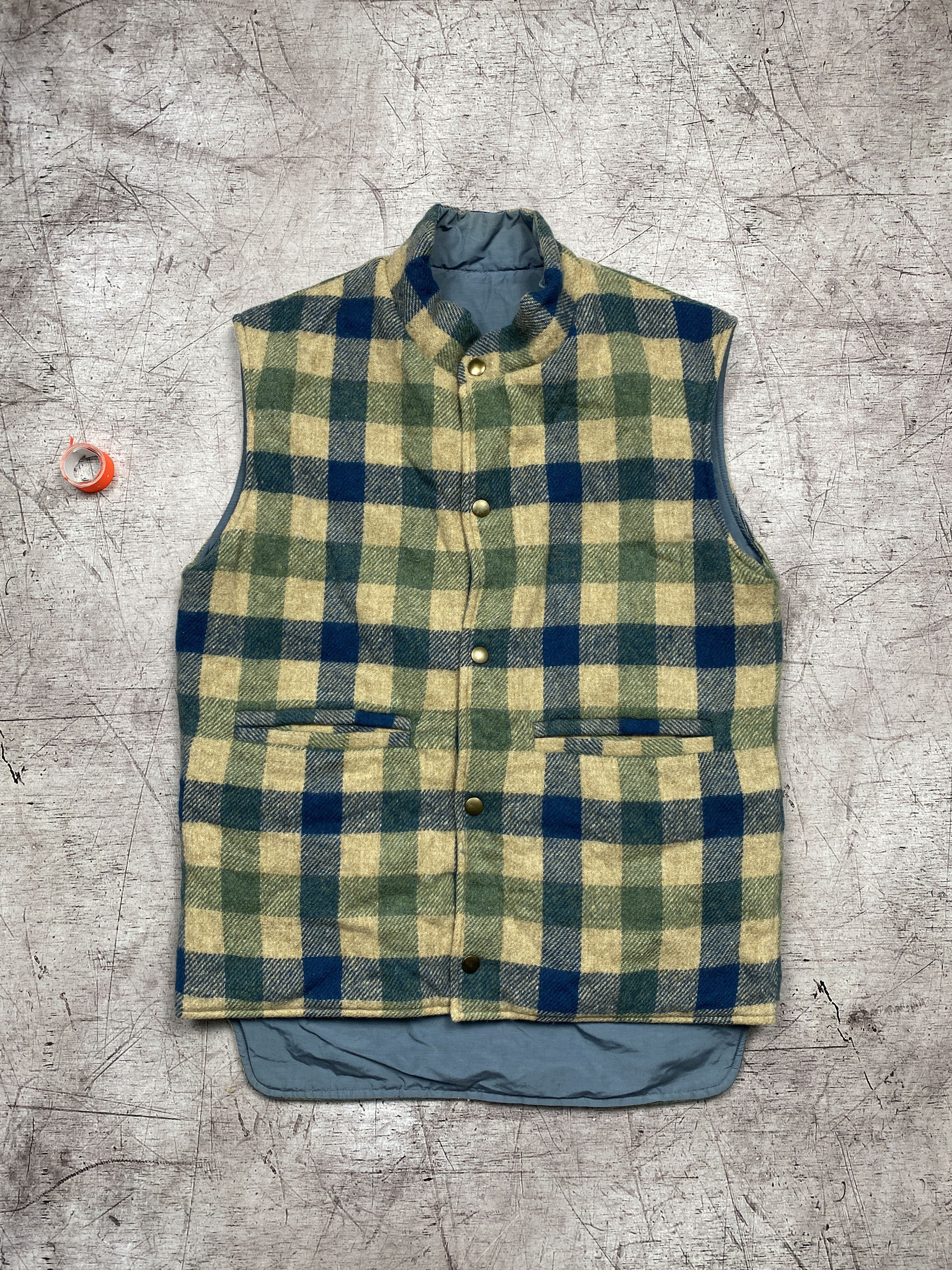 Vintage × Woolrich Woolen Mills Woolrich Vintage Tweed Wool + Nylon Revesible Vest Size US S / EU 44-46 / 1 - 1 Thumbnail