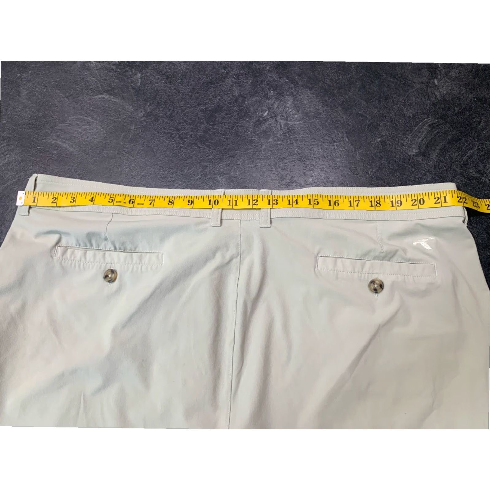 Vintage Gen Teal Chino Shorts Adult 42 Beige Outdoor Travel Stretch Mens Size US 42 / EU 58 - 7 Thumbnail
