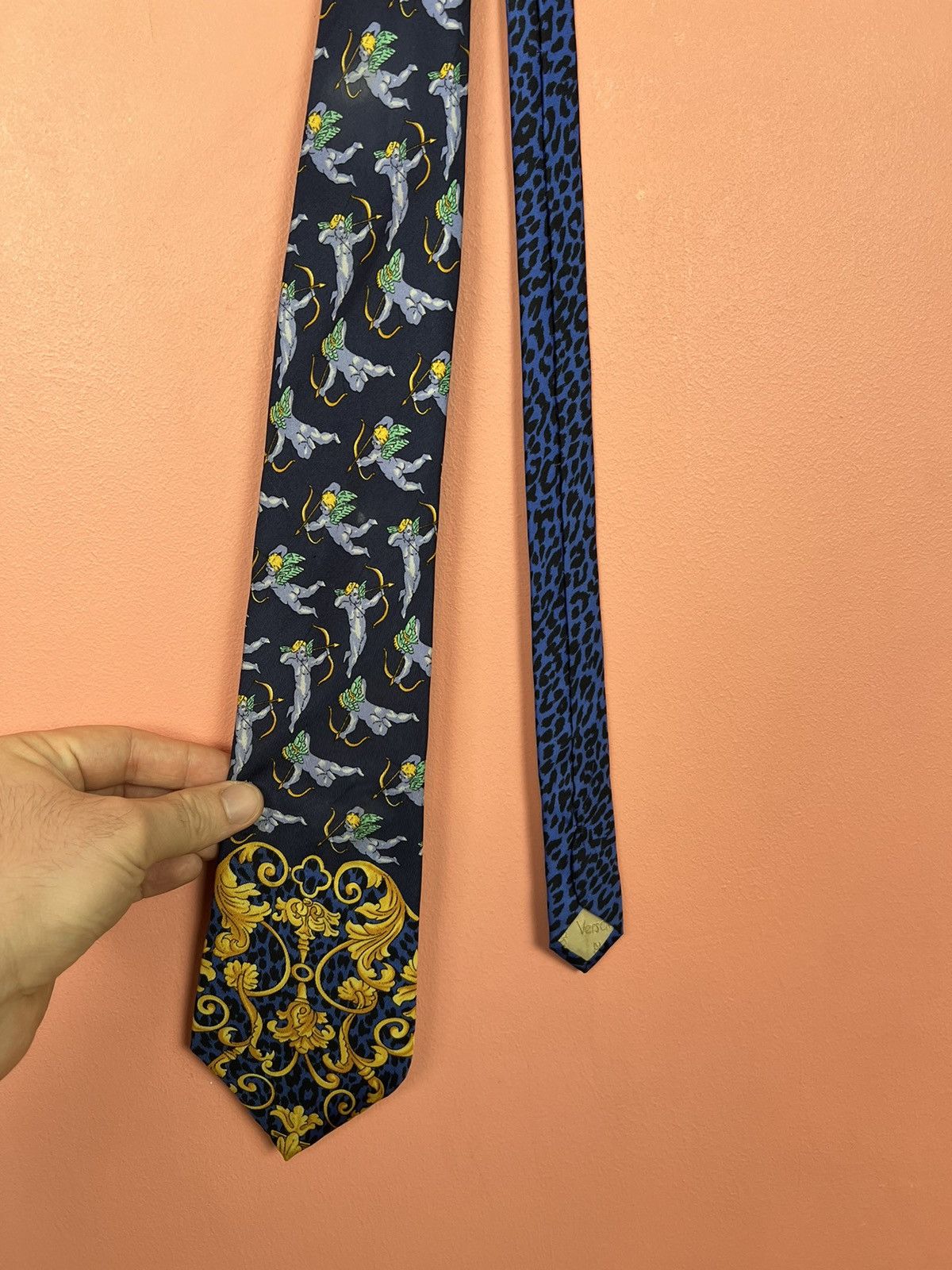 Versace Jeans Couture Giani Versace tie silk luxury rich casual Size ONE SIZE - 7 Thumbnail