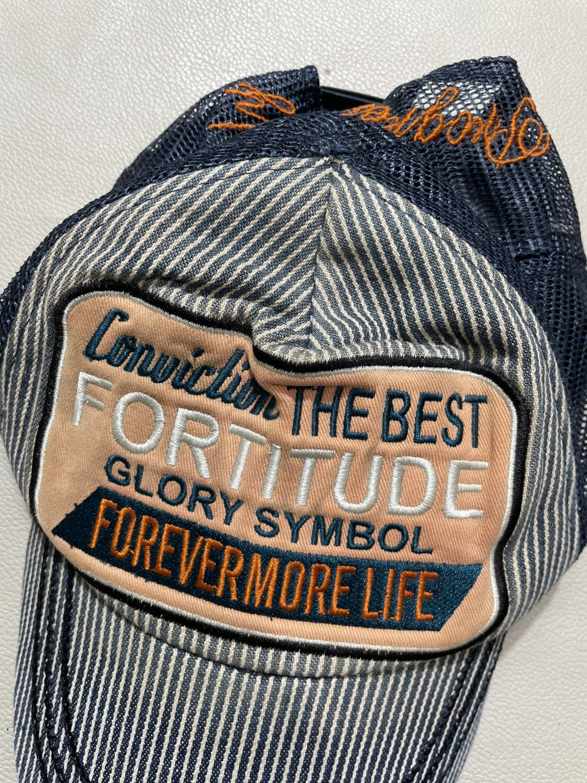 Japanese Brand poem Forever more life Trucker hat Size ONE SIZE - 2 Thumbnail