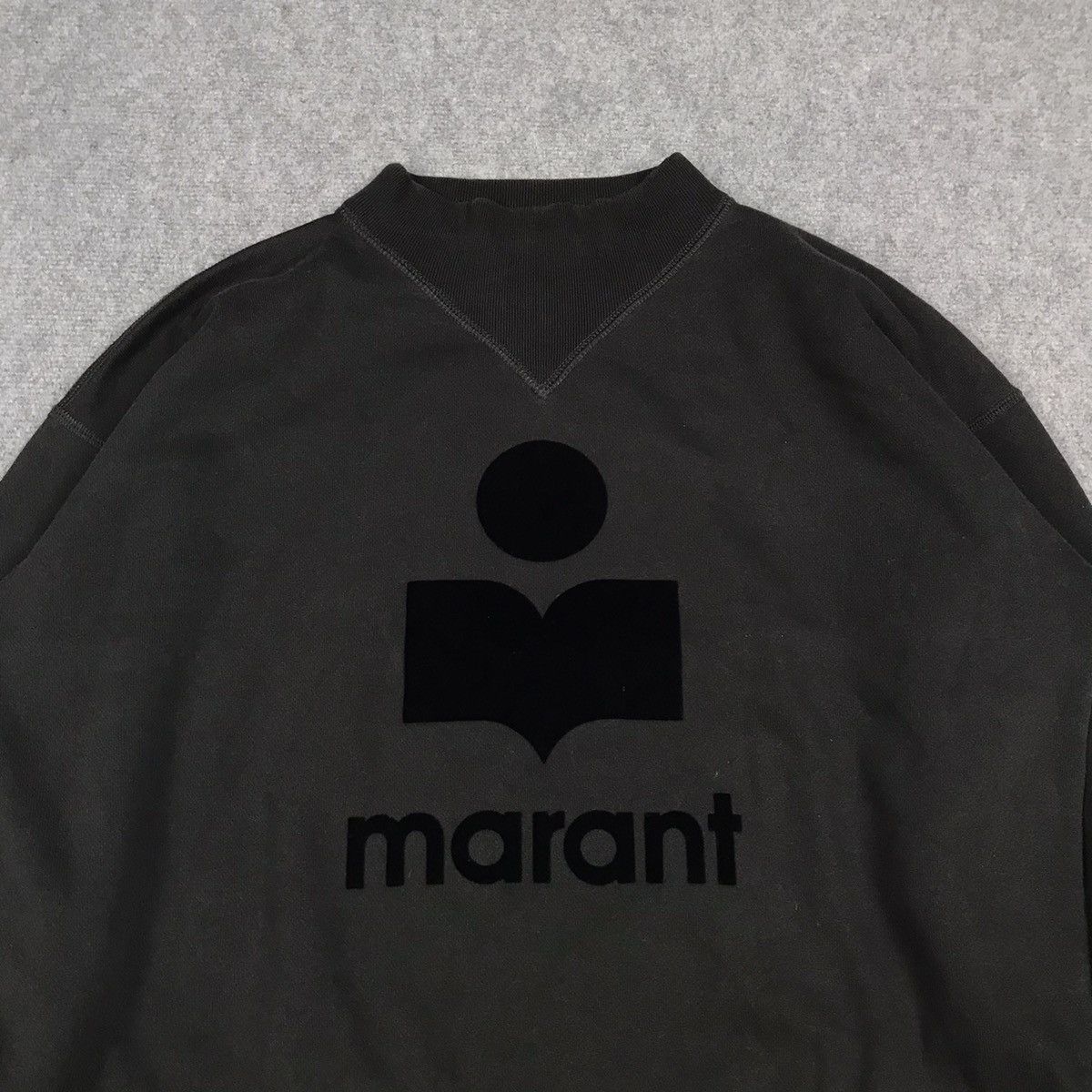 Isabel Marant × Isabel Marant Etoile ISABEL MARANT ETOILE MARANT VELVET LOGO SWEATSHIRT Size US M / EU 48-50 / 2 - 2 Thumbnail