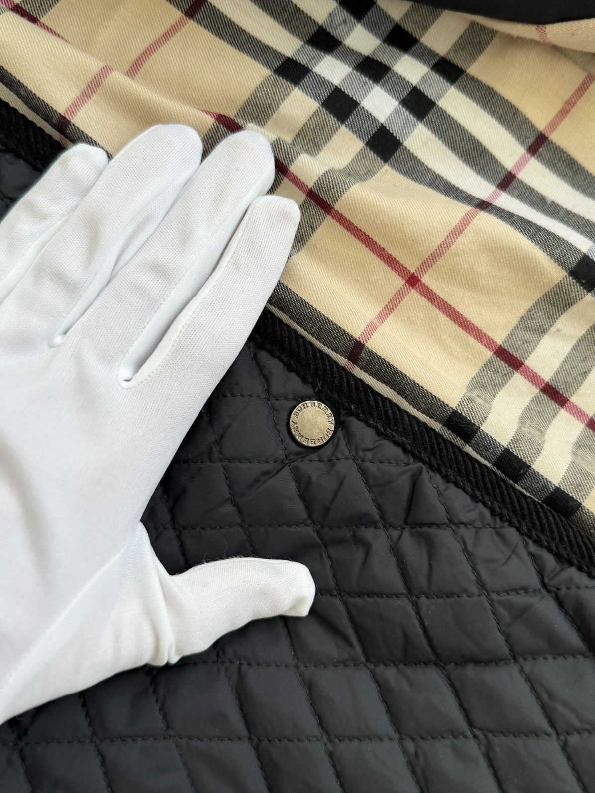 Burberry Burberry Quilted Jacket Corduroy Details Nowa Check Lining Size M / US 6-8 / IT 42-44 - 13 Thumbnail