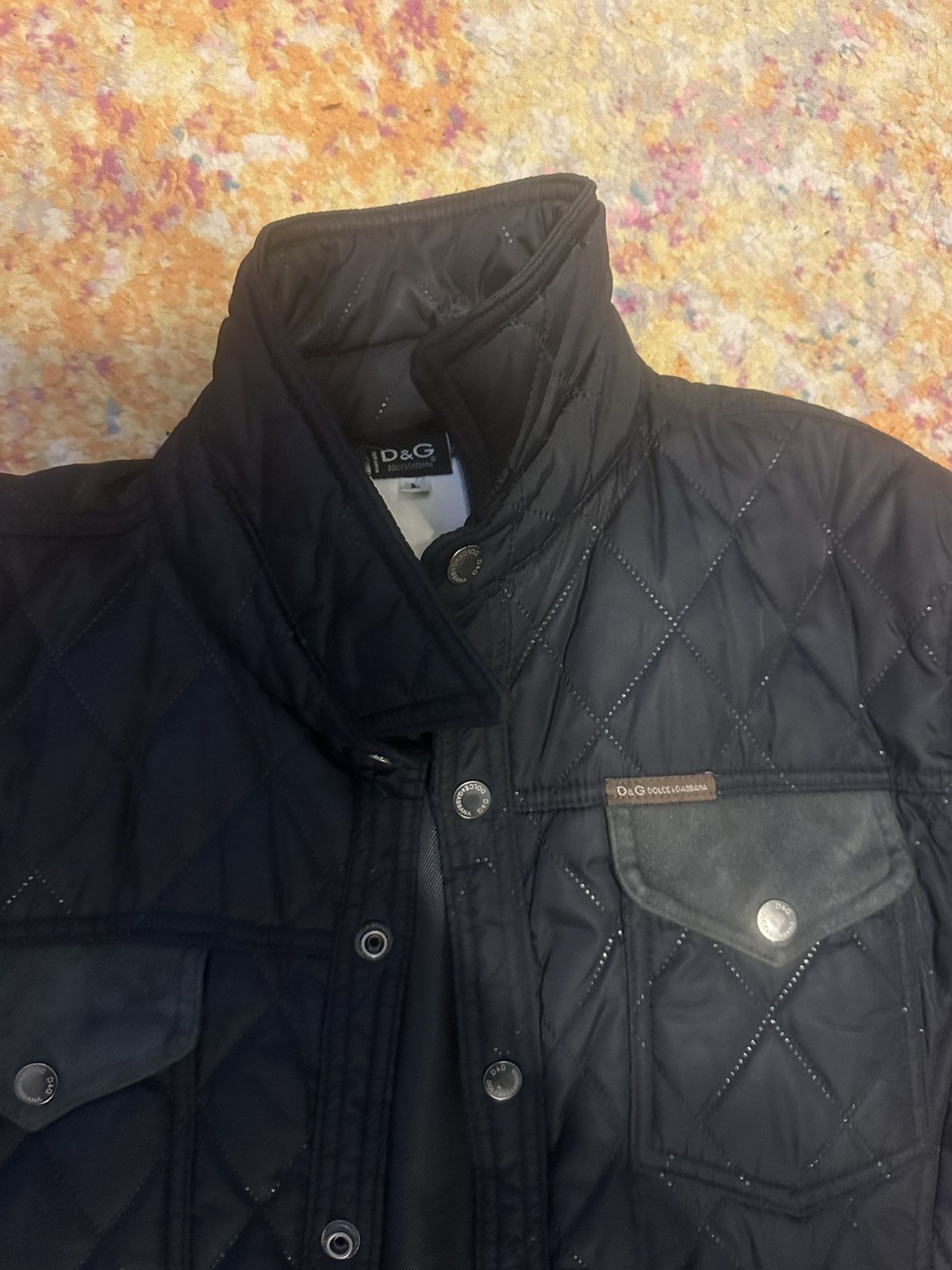 Dolce & Gabbana Dolce and Gabanna Quilted Black Jacket Size US M / EU 48-50 / 2 - 3 Thumbnail