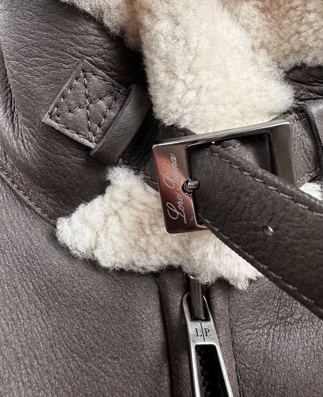 Loro Piana Loro Piana Shearling Leather Jacket Size US XL / EU 56 / 4 - 14 Thumbnail