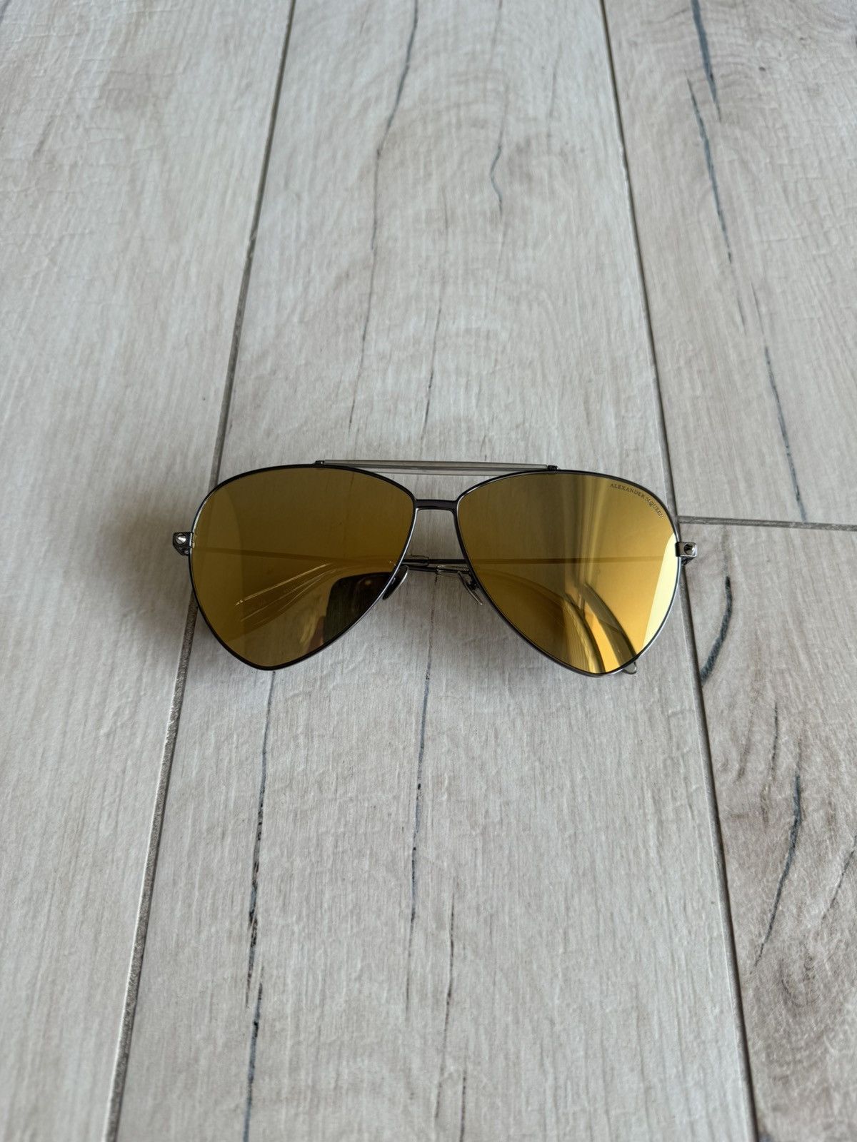 Alexander McQueen AM0058S Aviator Sunglasses