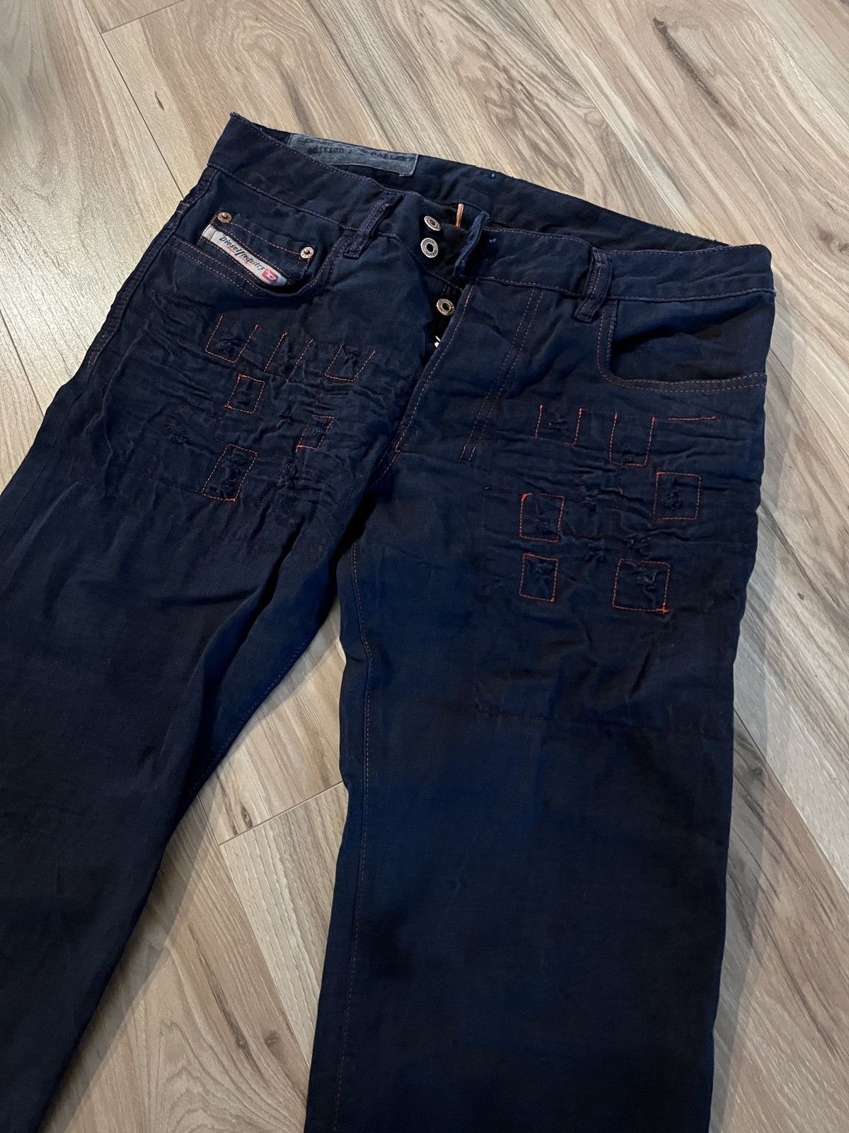Diesel Diesel Denim Gallery Denim Jeans 132/300 Dyed Black Size US 31 - 3 Thumbnail