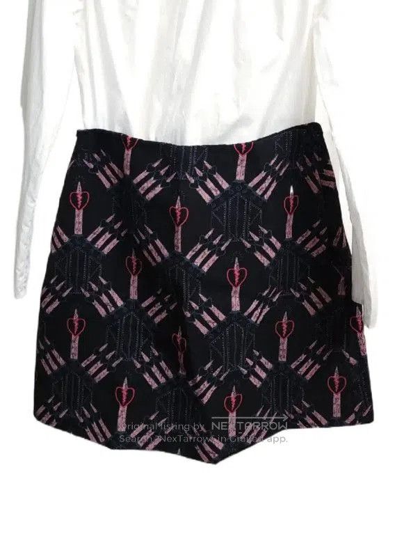 Valentino Valentino Black Printed Mini Skirt for Summer . Size 22" - 5 Thumbnail