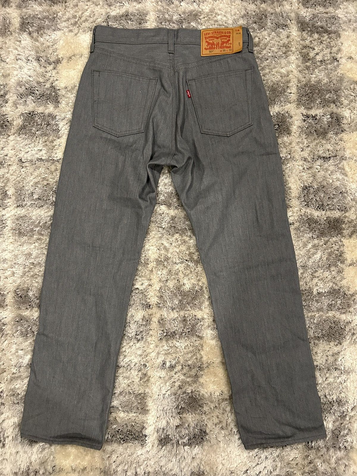 Levi's Levi 501s Baggy Fit Grey Pants Size US 30 / EU 46 - 2 Thumbnail
