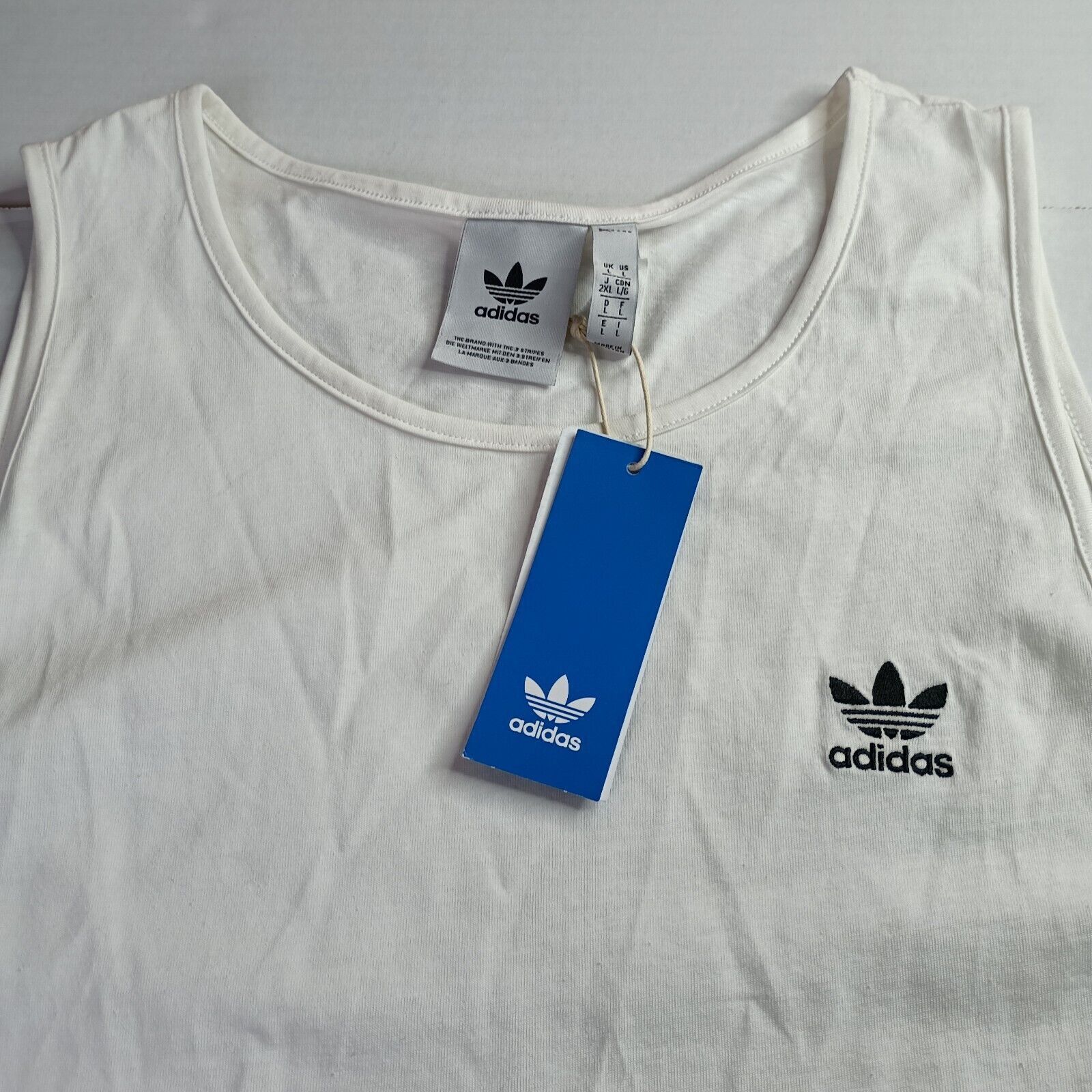 Adidas Adidas Originals Essentials Tank Top Men’s L White Athletic Size US L / EU 52-54 / 3 - 2 Thumbnail